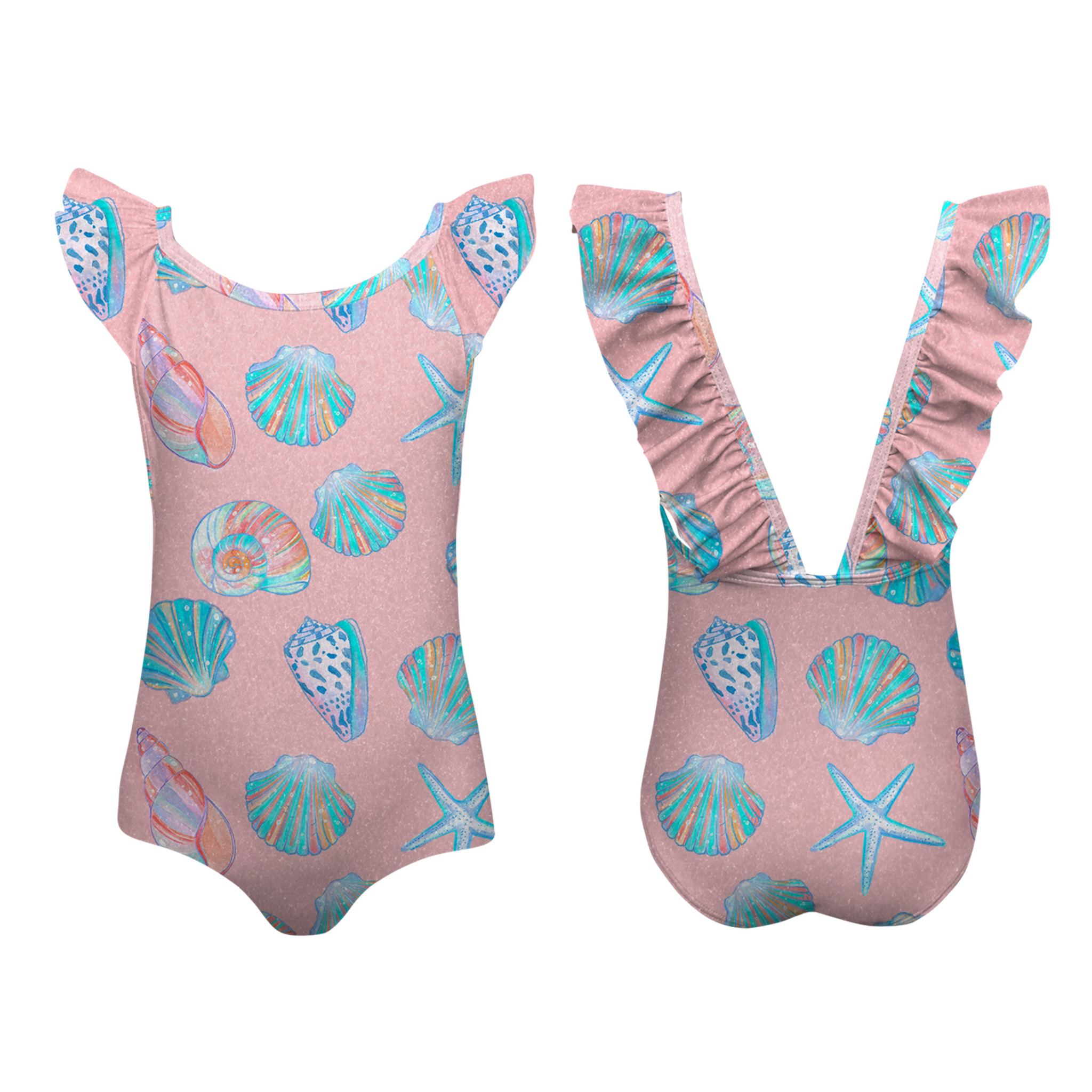 MILENA ONE PIECE - CONCHAS ROSADO BRILLANTE