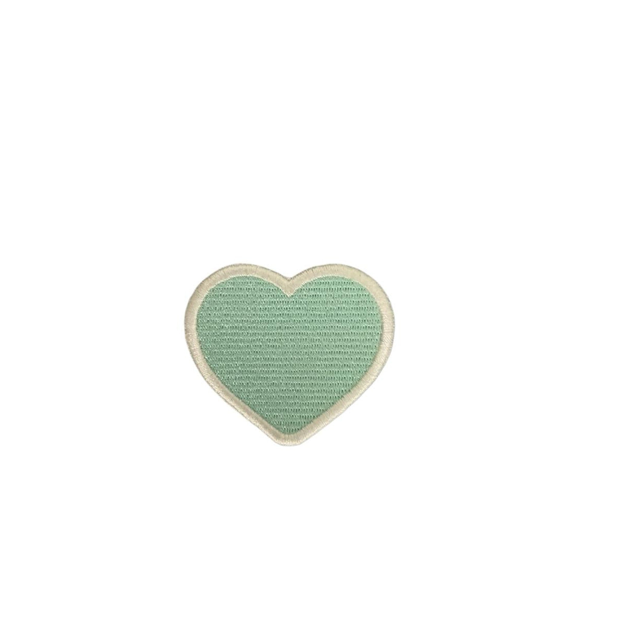 Solid Embroidered Heart Patch