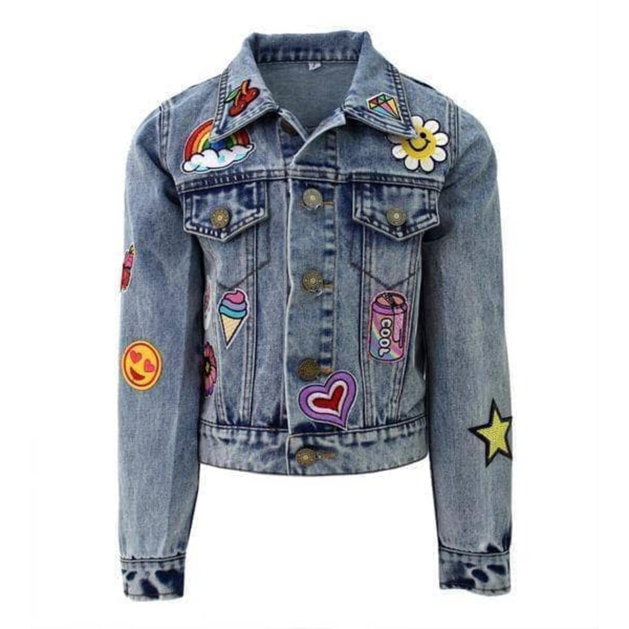 All About The Patch Crop Denim Jacket