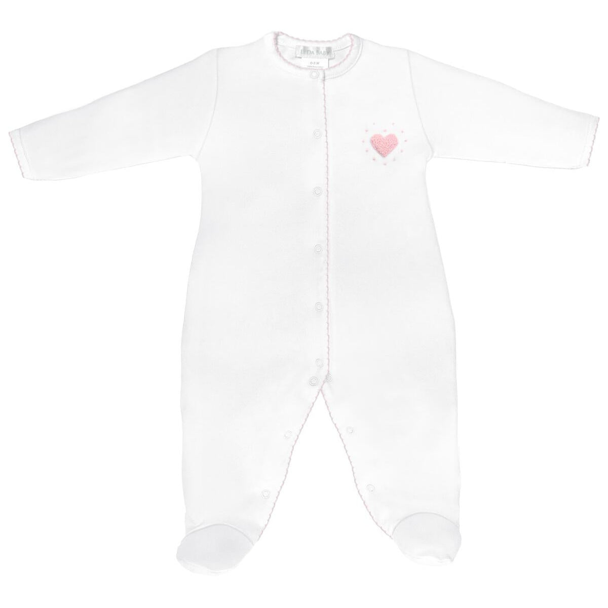 Festive Hearts Pima Footie