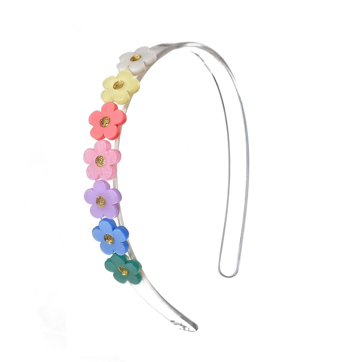 Flower Vania in Satin Blue Headband