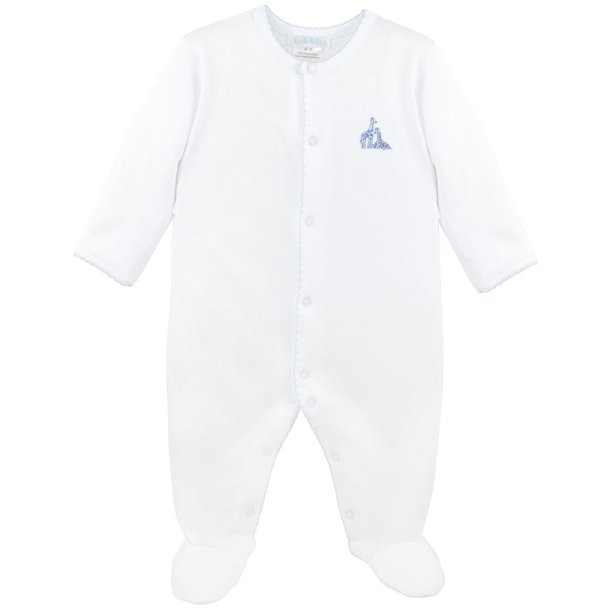 Safari Friends Embroidered Footie