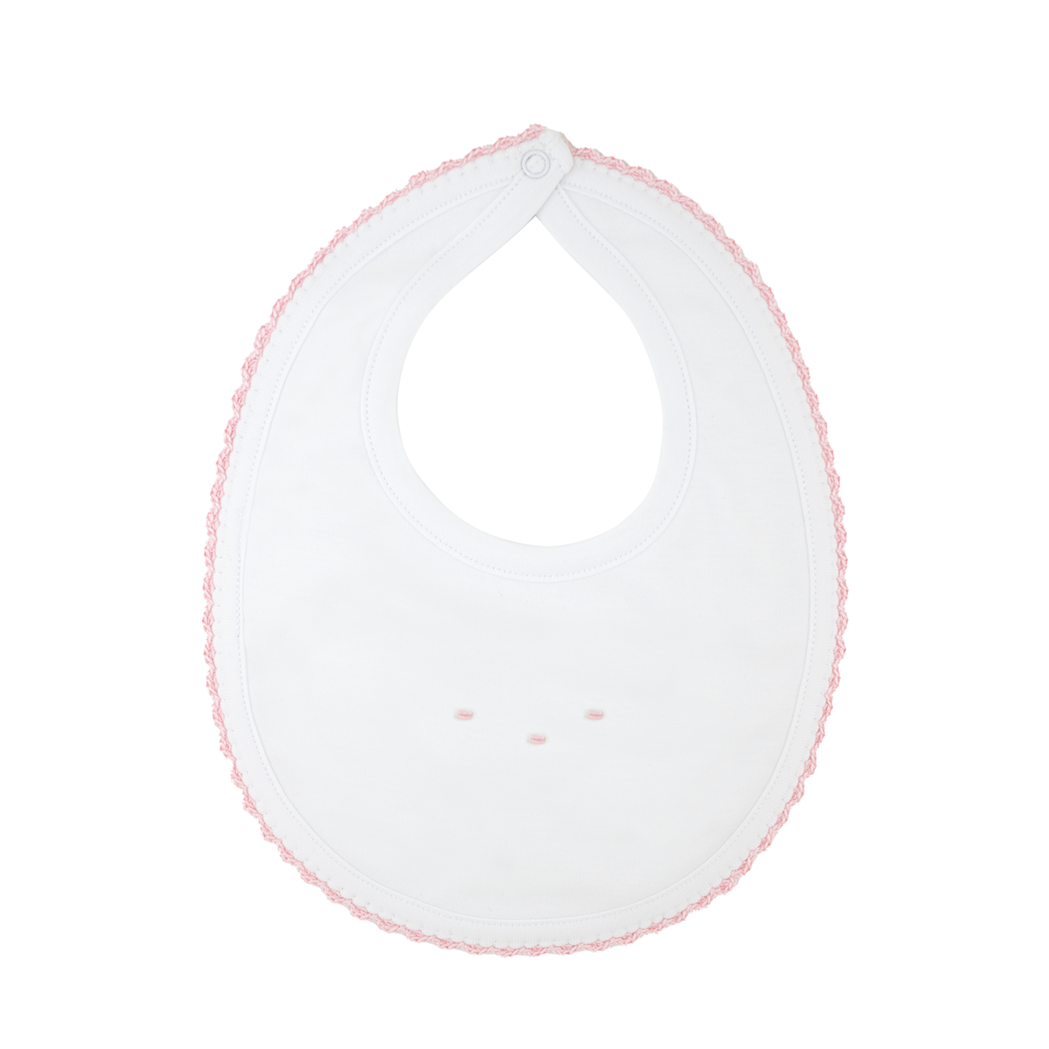 Pink Crochet Collection Seed Burp & Bib