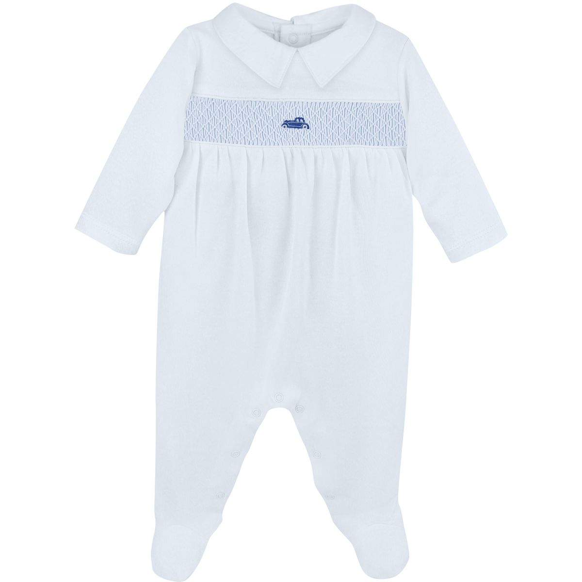 Classic Whip Embroidered Pima Footie
