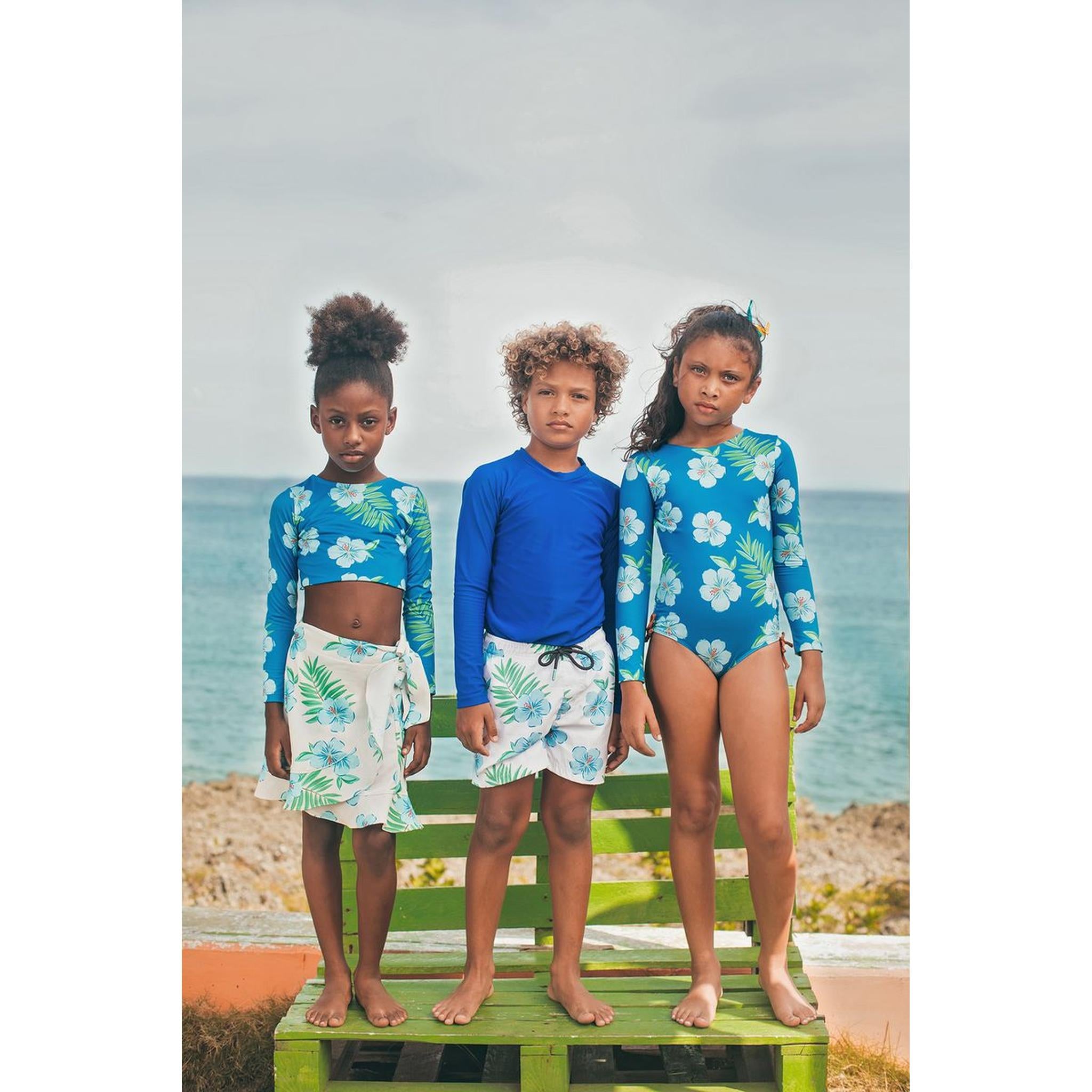JESS LONGSLEEVE - HIBISCUS AZUL