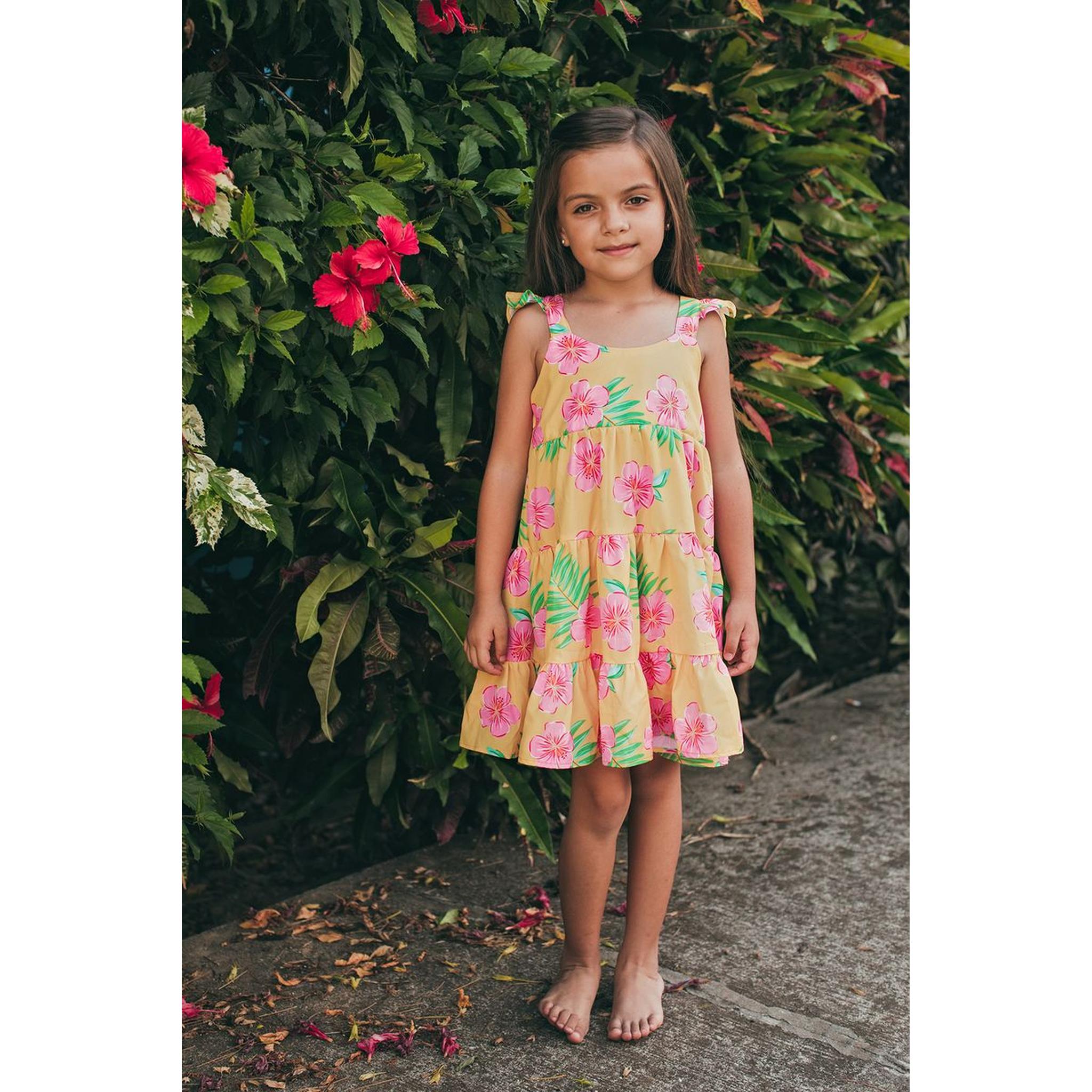 CORISA DRESS - HIBISCUS AMARILLO