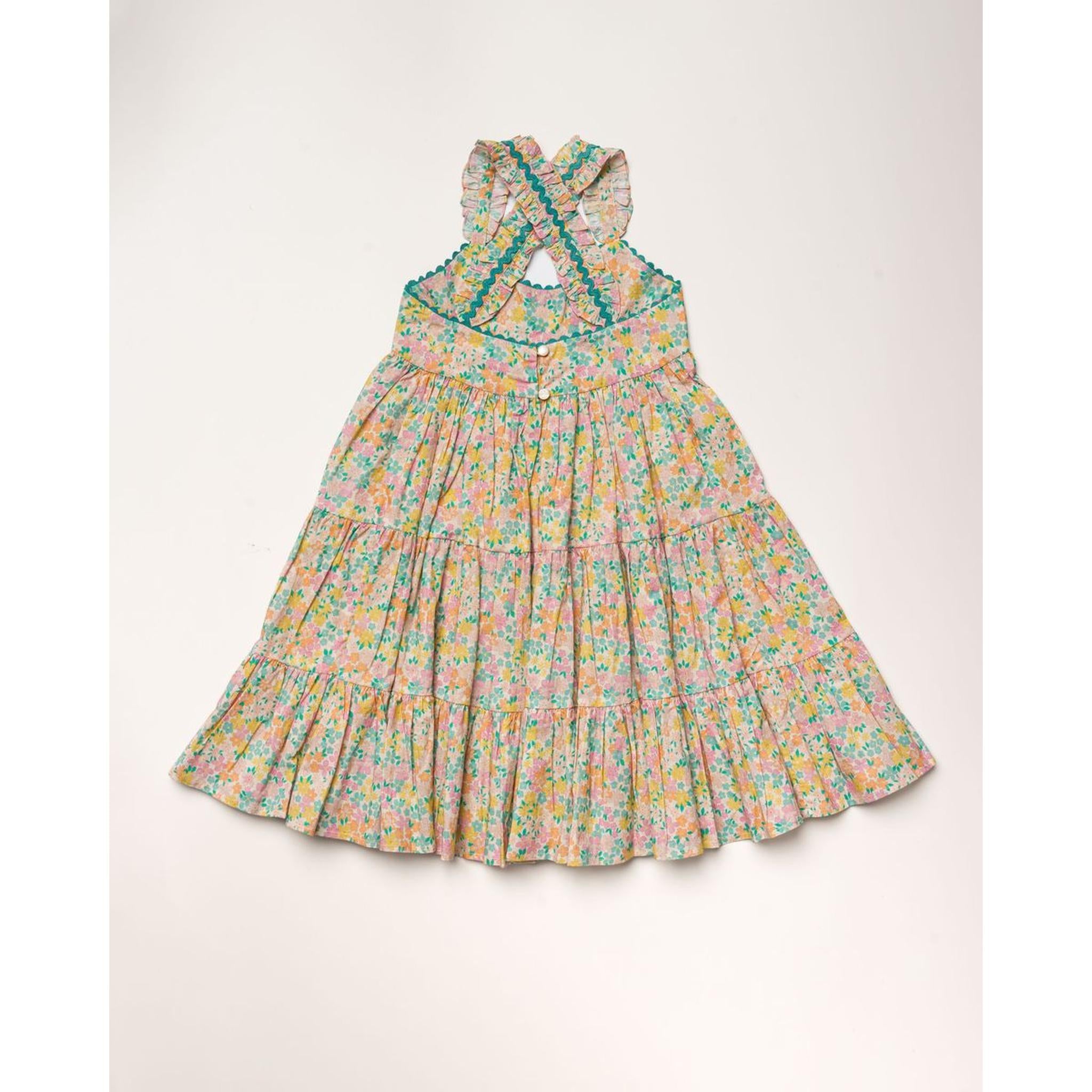 Laura Dress - EMMA FLORAL MINT PRINT
