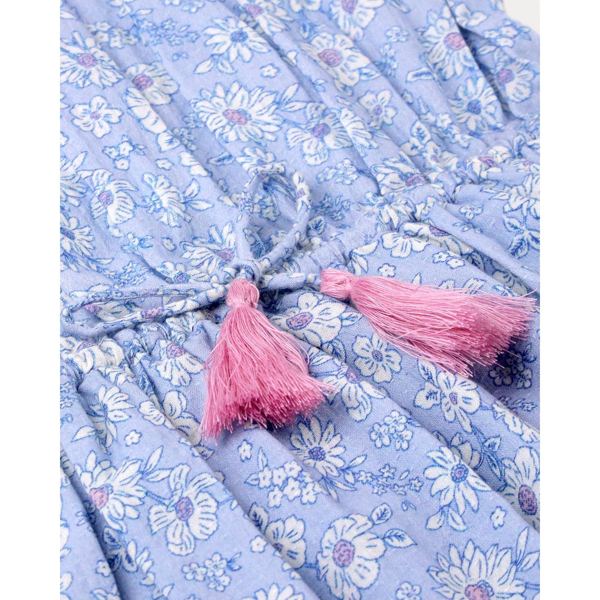 Florence Dress - TONAL FLORAL BLUE PRINT