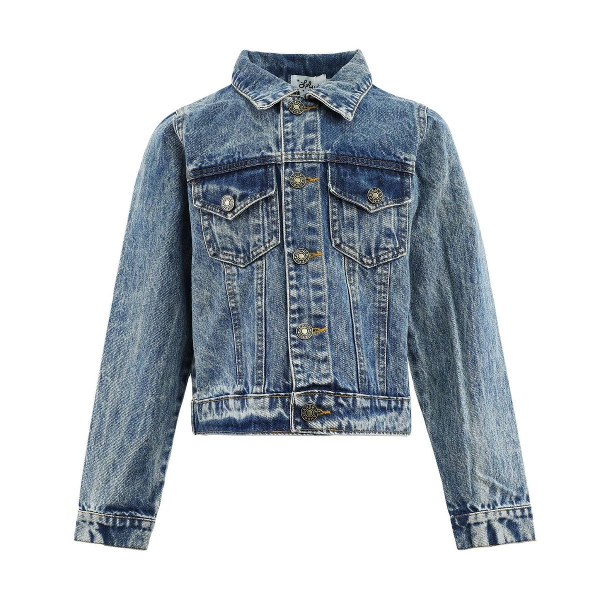 Pastel Rainbow Gems Denim Jacket