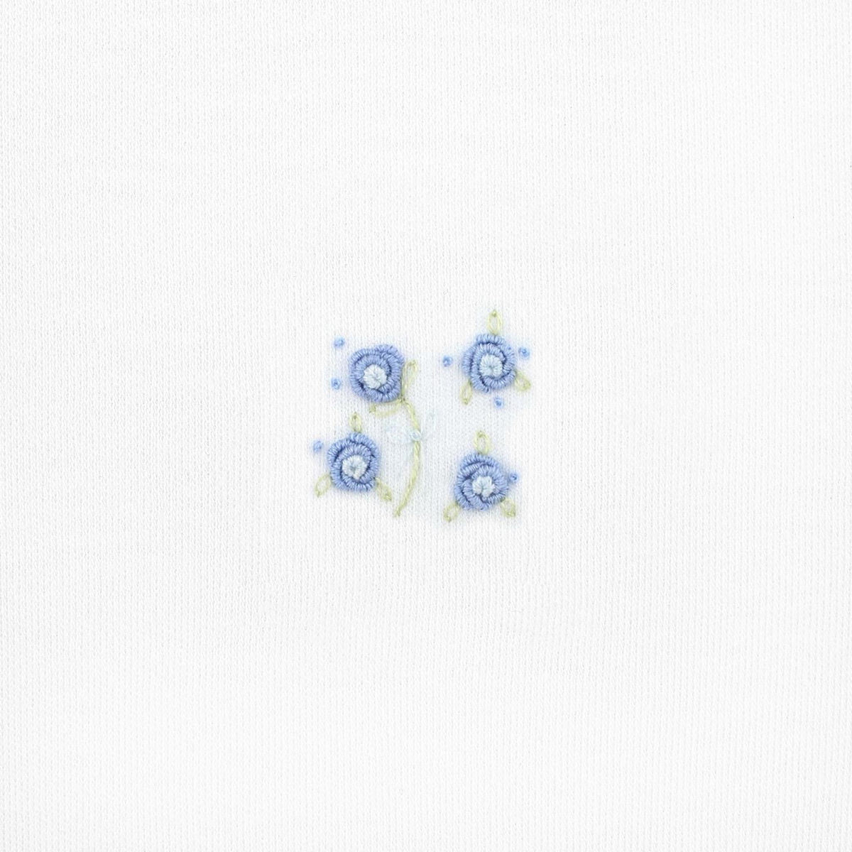 Blue Harmony Embroidered Pima Blanket
