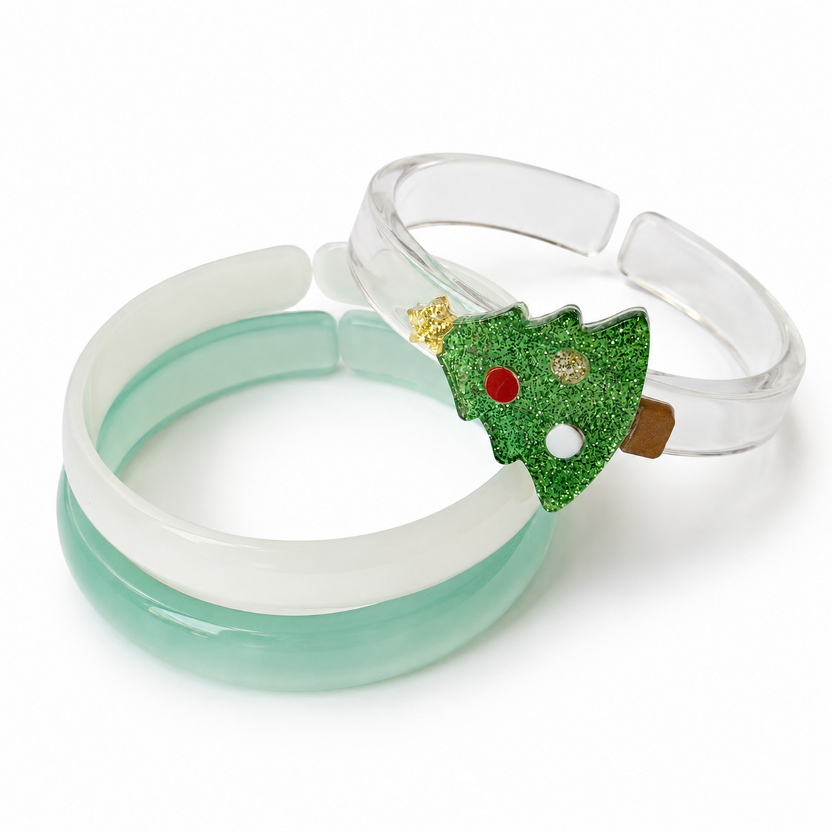 Tree Glitter Bangles