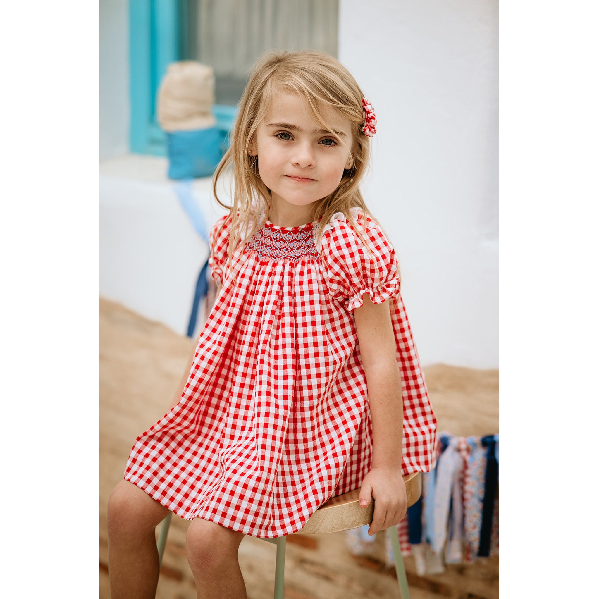 Vestido Vichy Apple Mangas