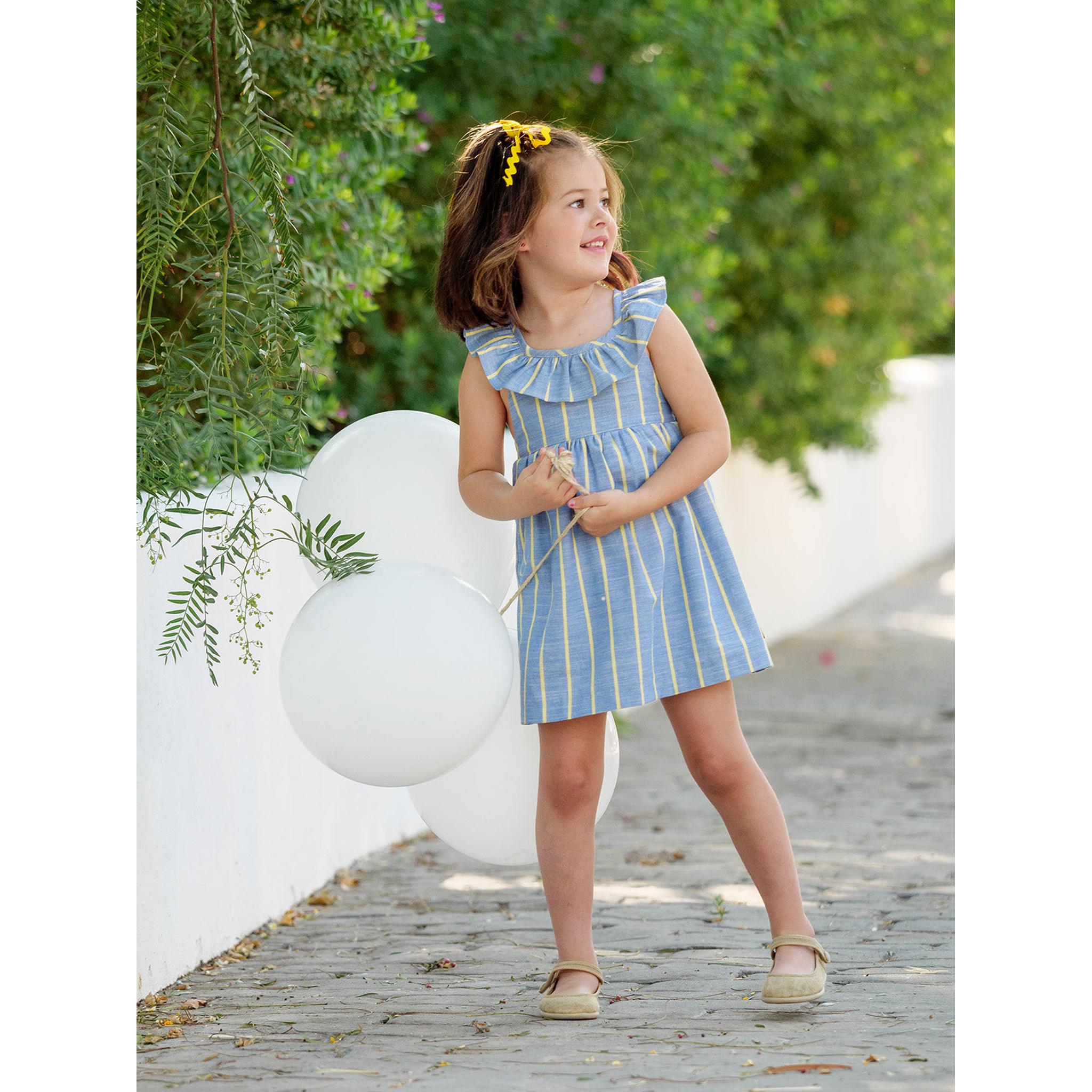 Pink Blue Stripes Dress