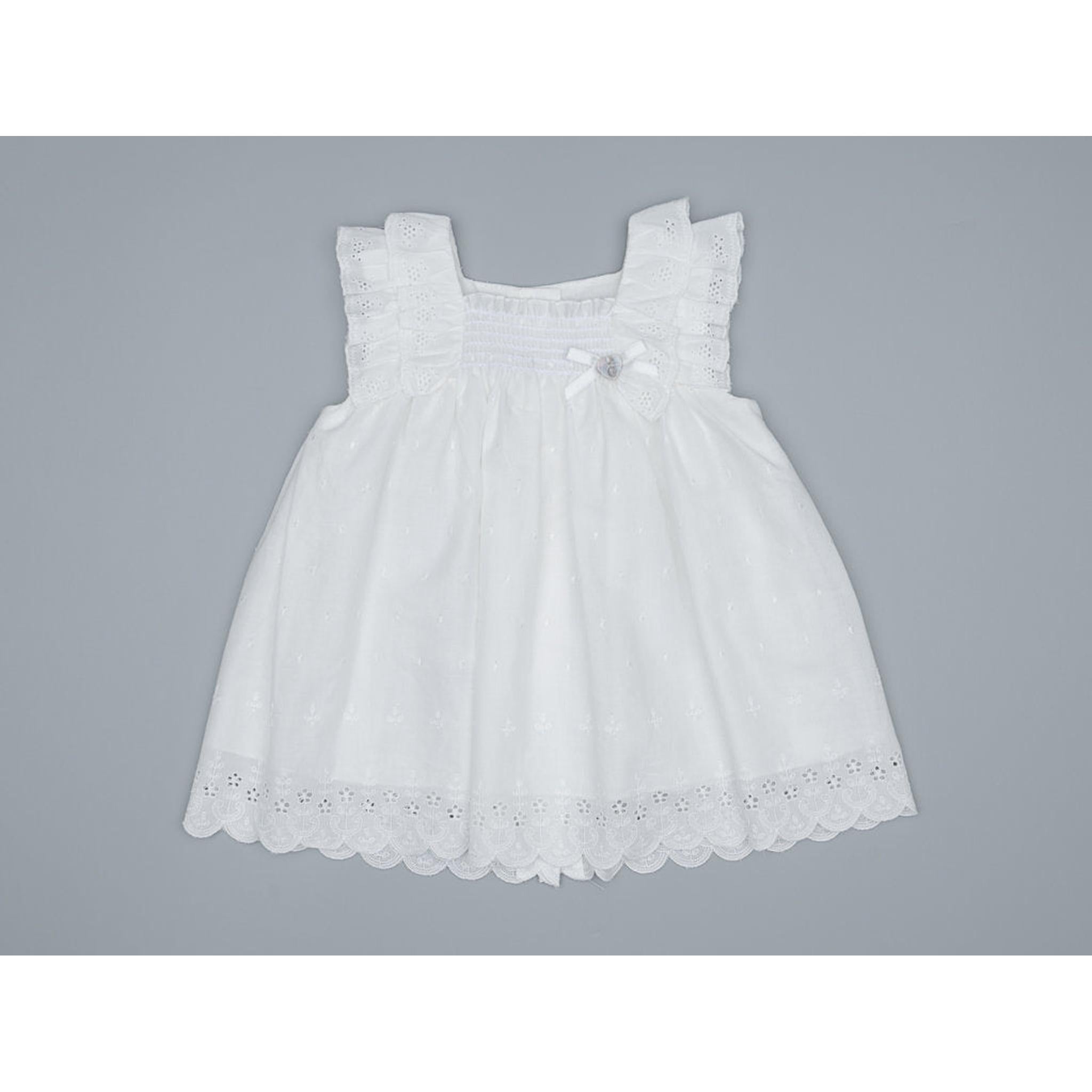 Plumeti Eyelet White Dress