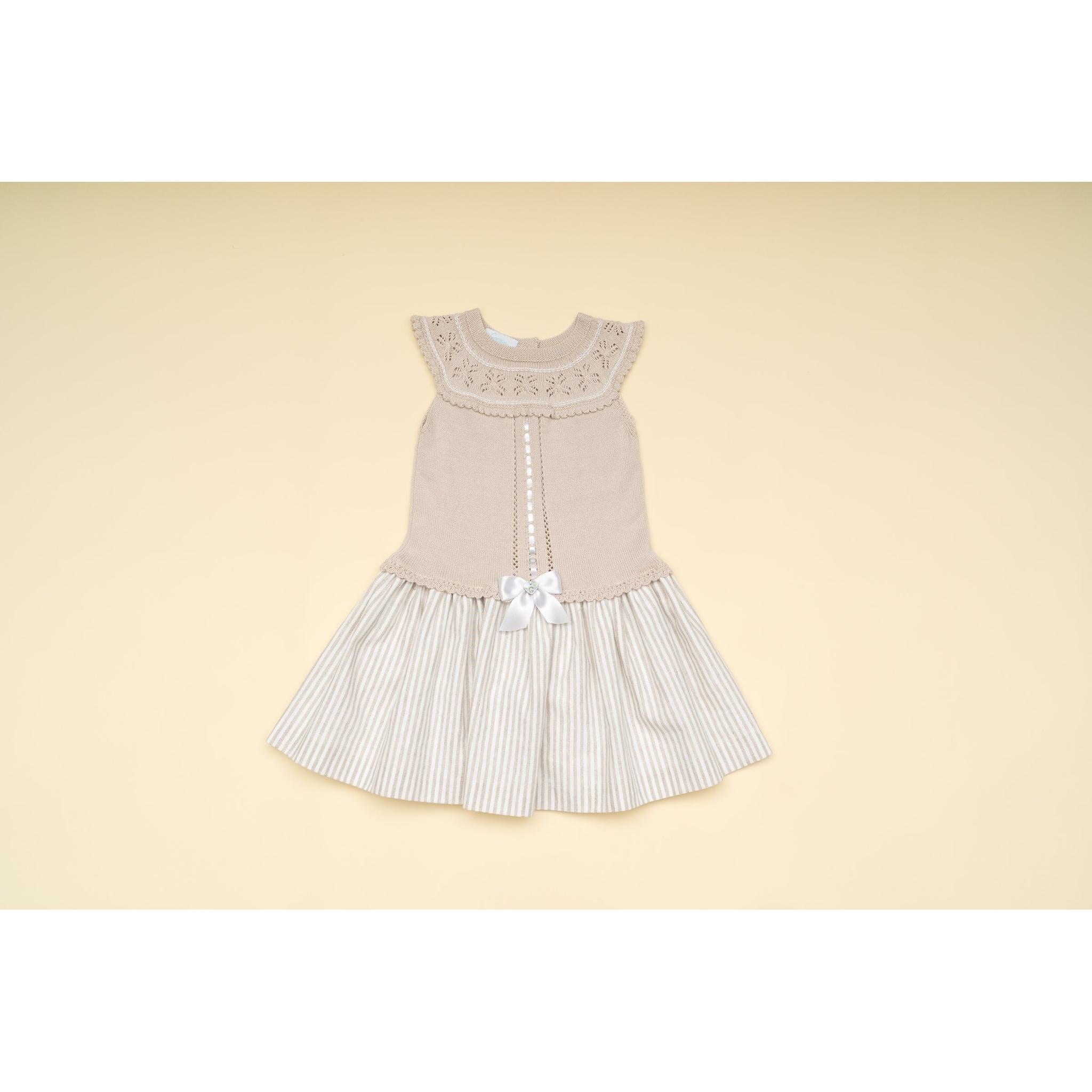 Lino Beige Knitted Dress