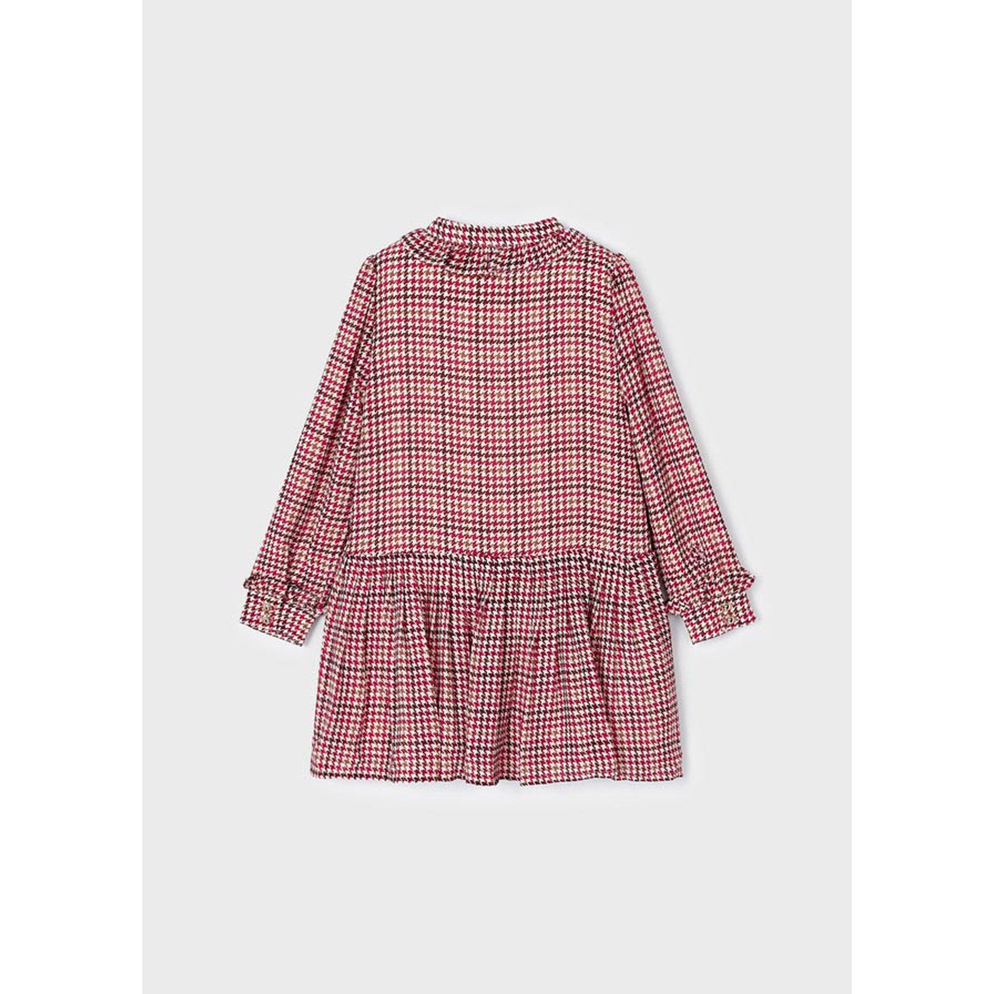 Chiffon houndstooth dress girl
