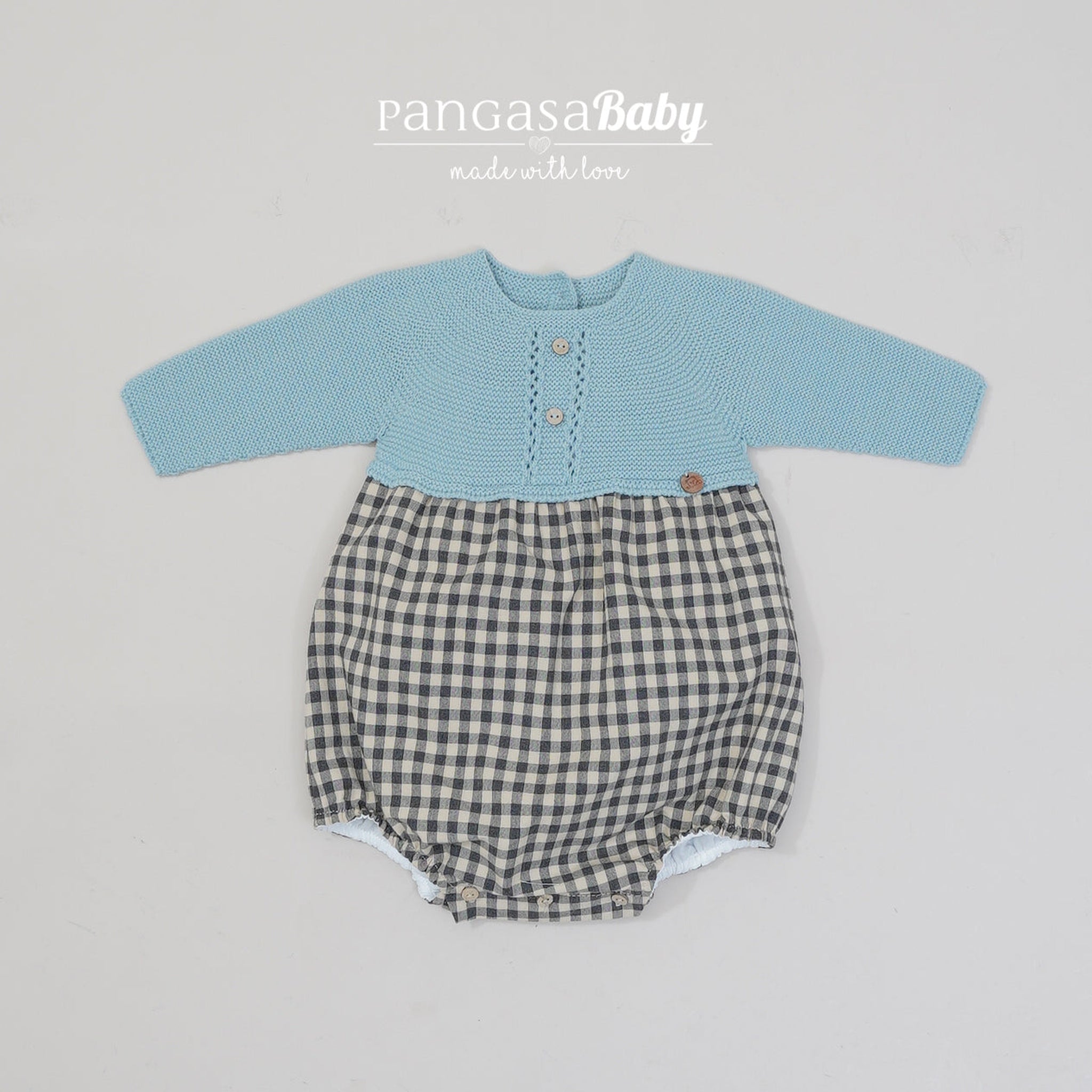Squares Knitted Romper