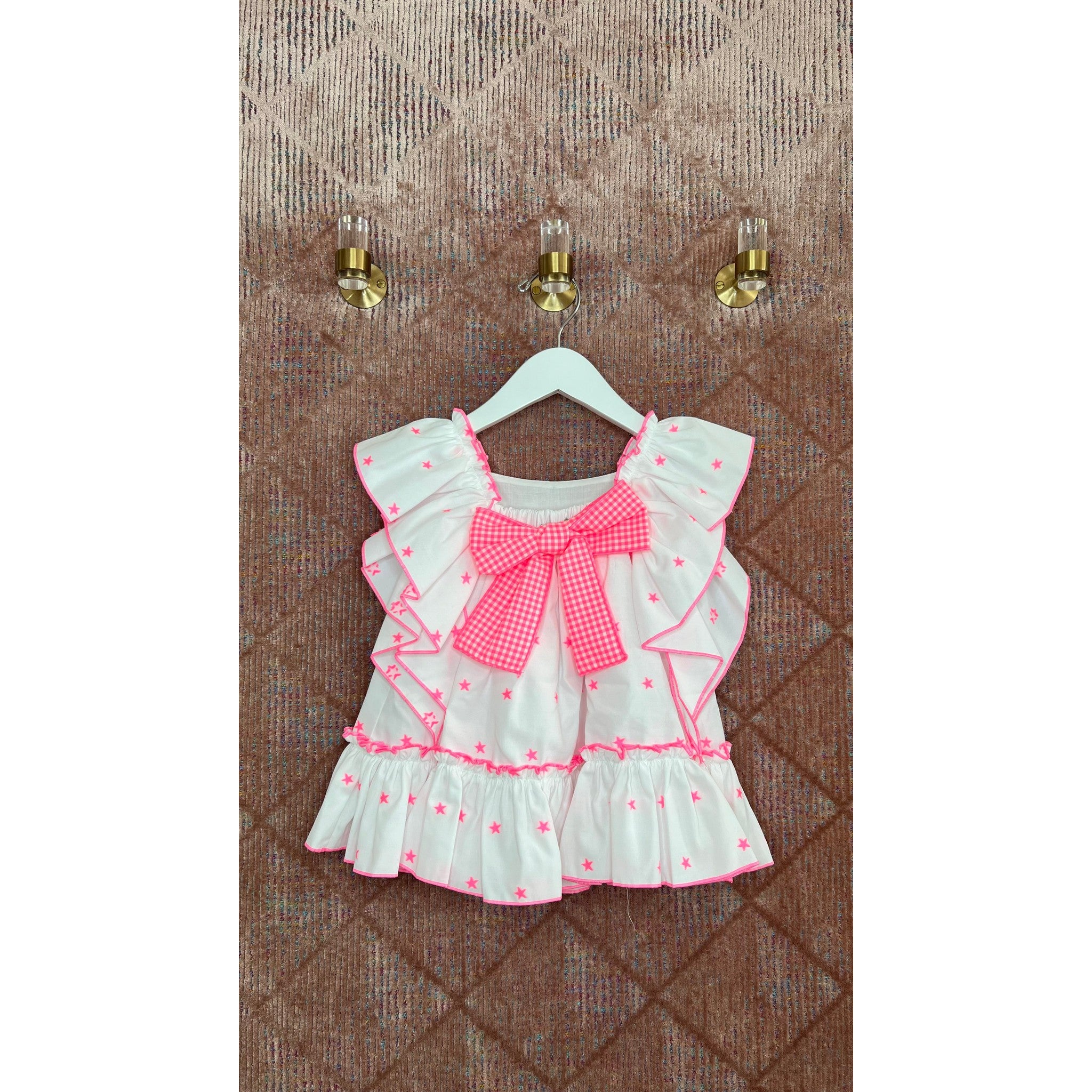 Neon Star Ruffle Dress