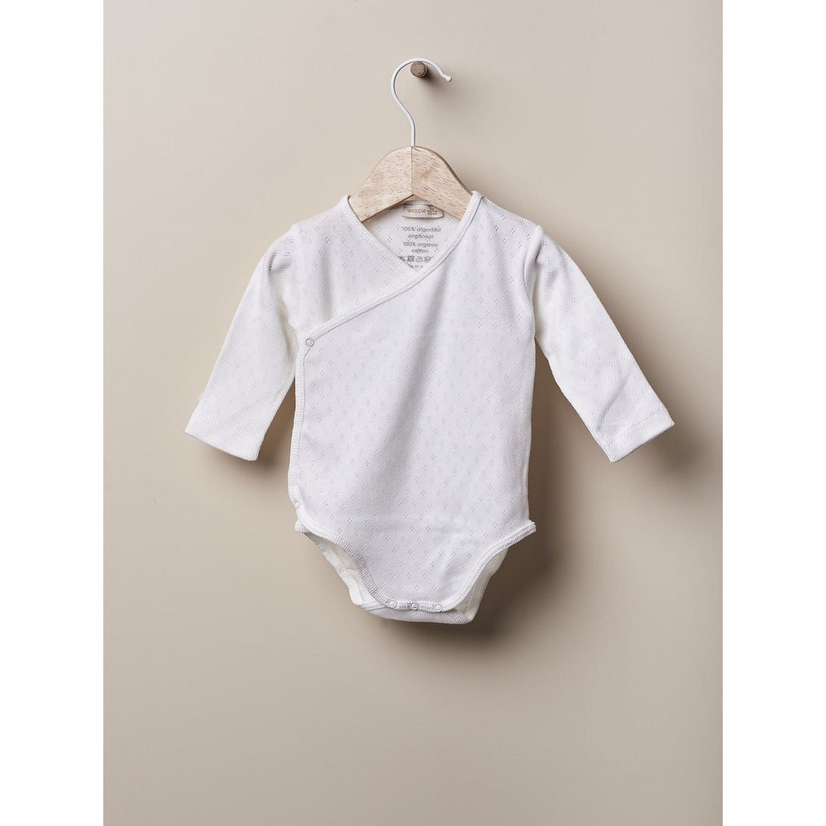 Long-sleeved cotton bodysuit