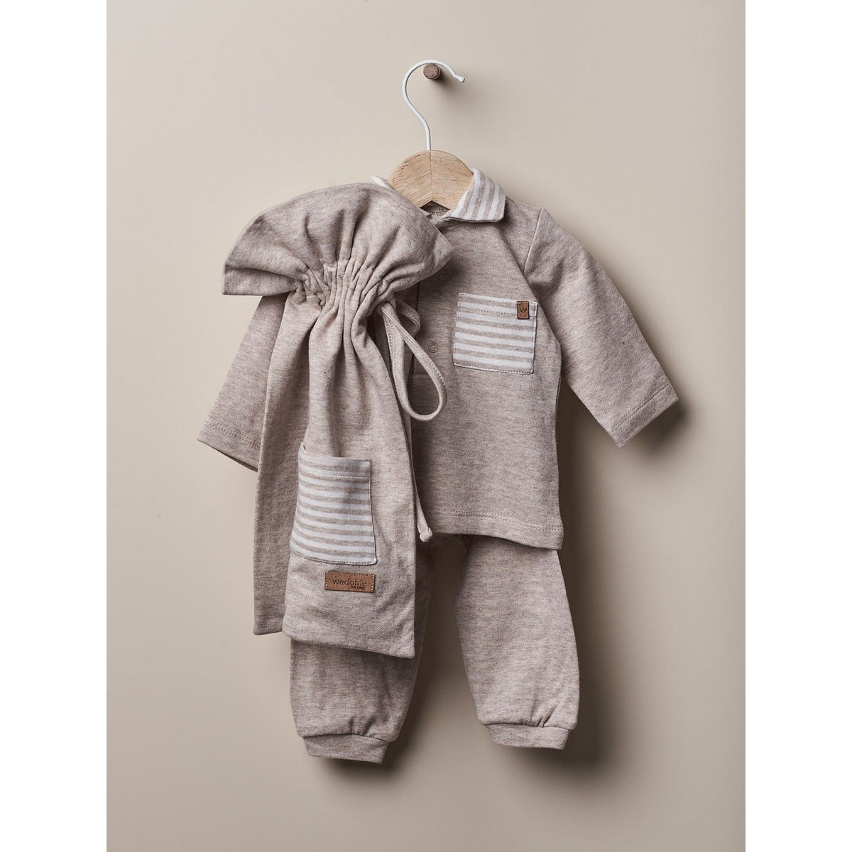 PJ set with long-sleeve in cotton