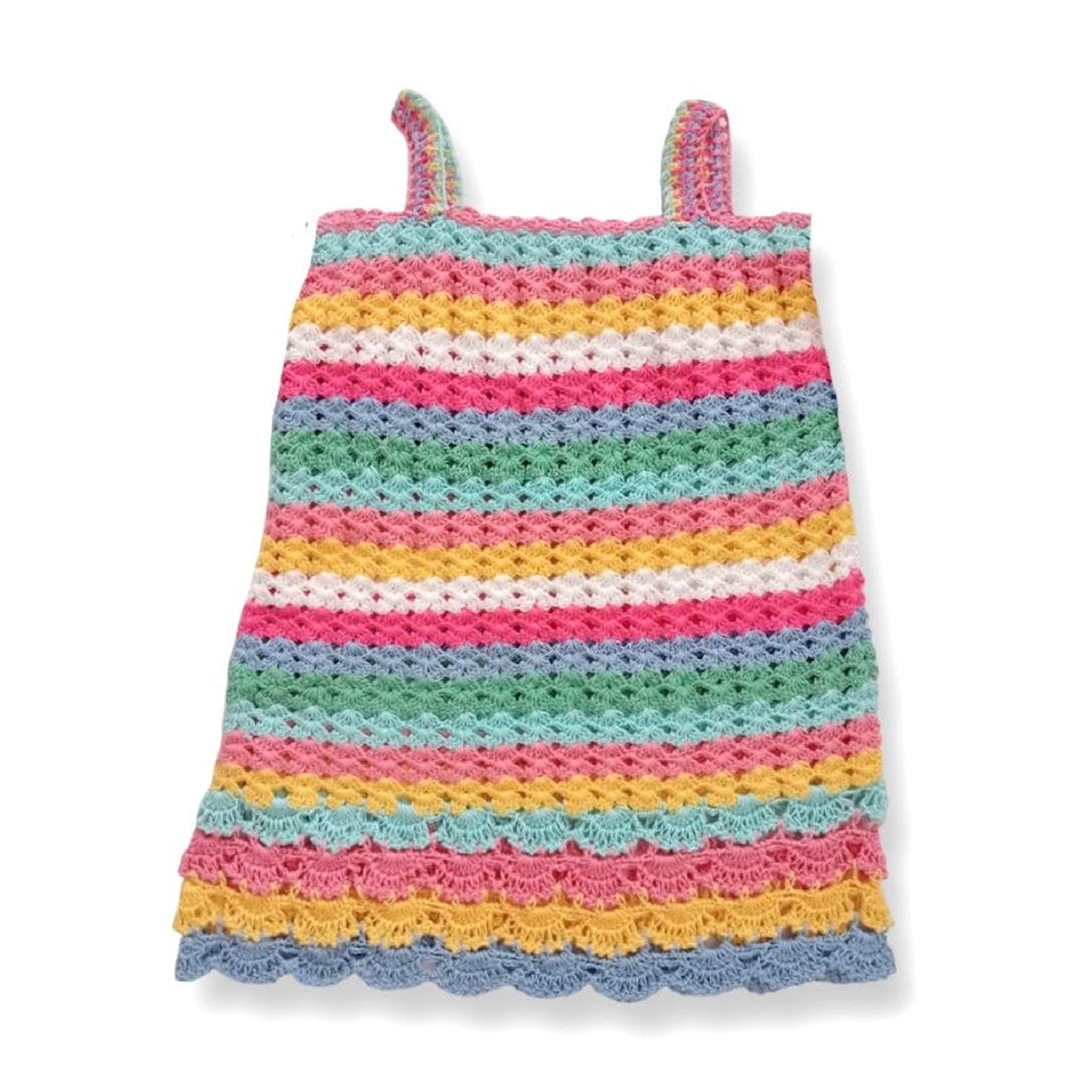 Multi Stripe Crochet Dress