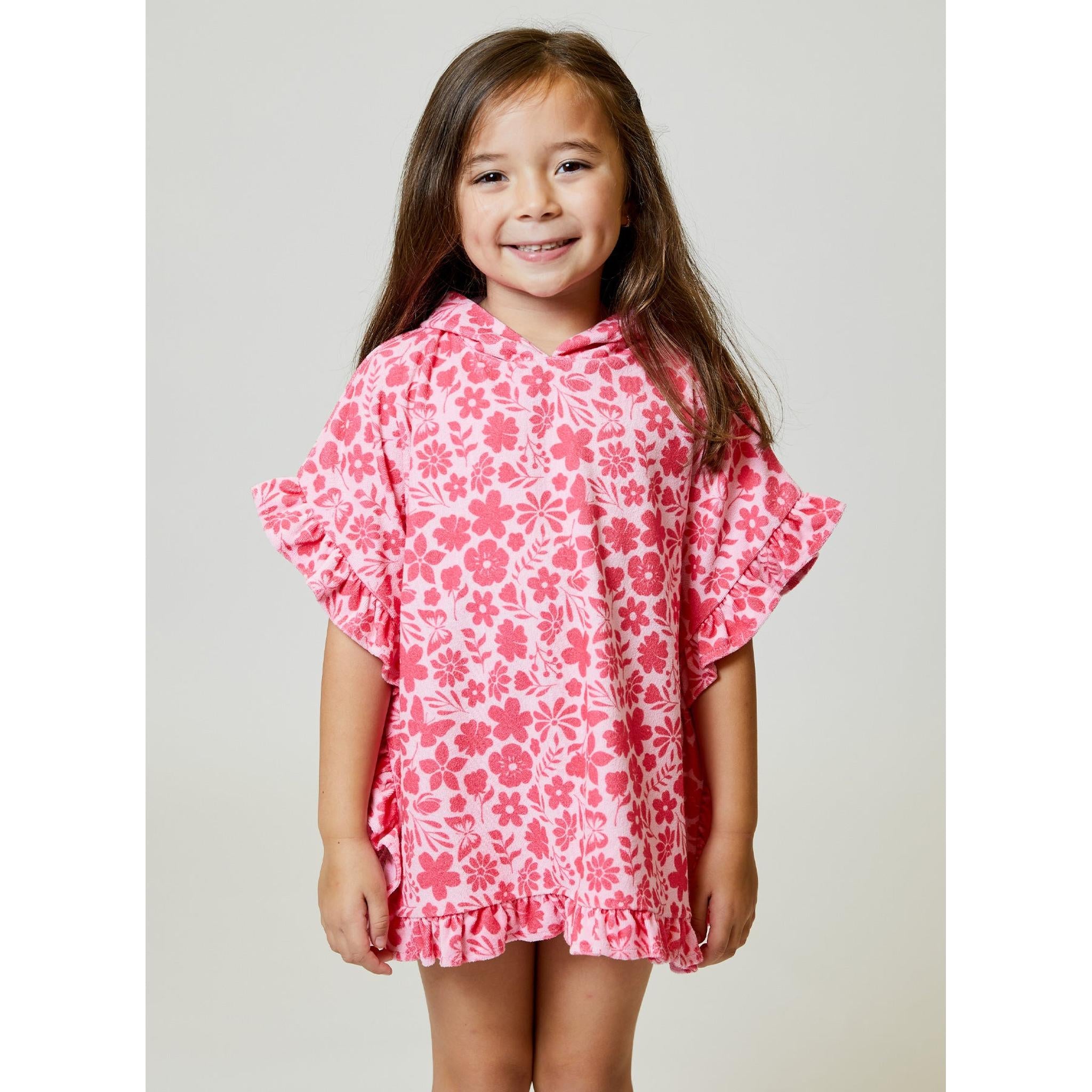 Terry Flower Poncho