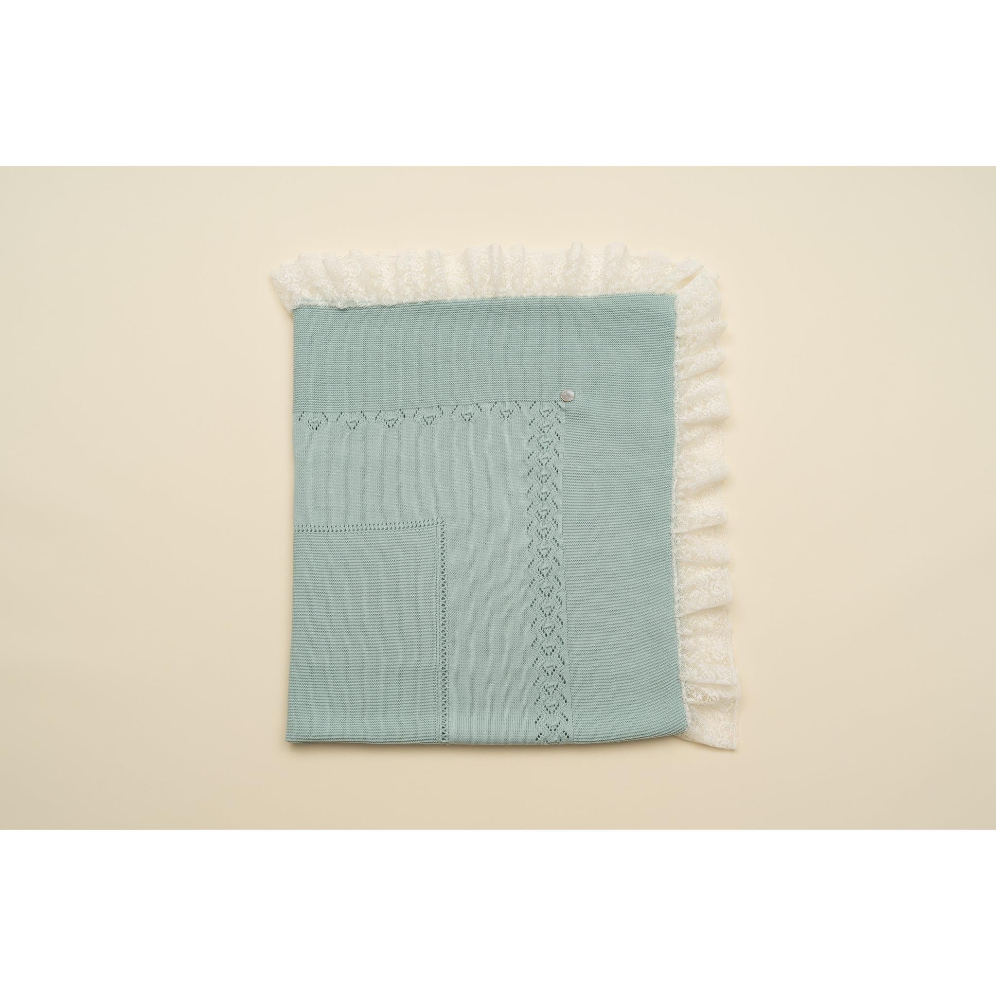 Puntilla Knitted Blanket - Pink