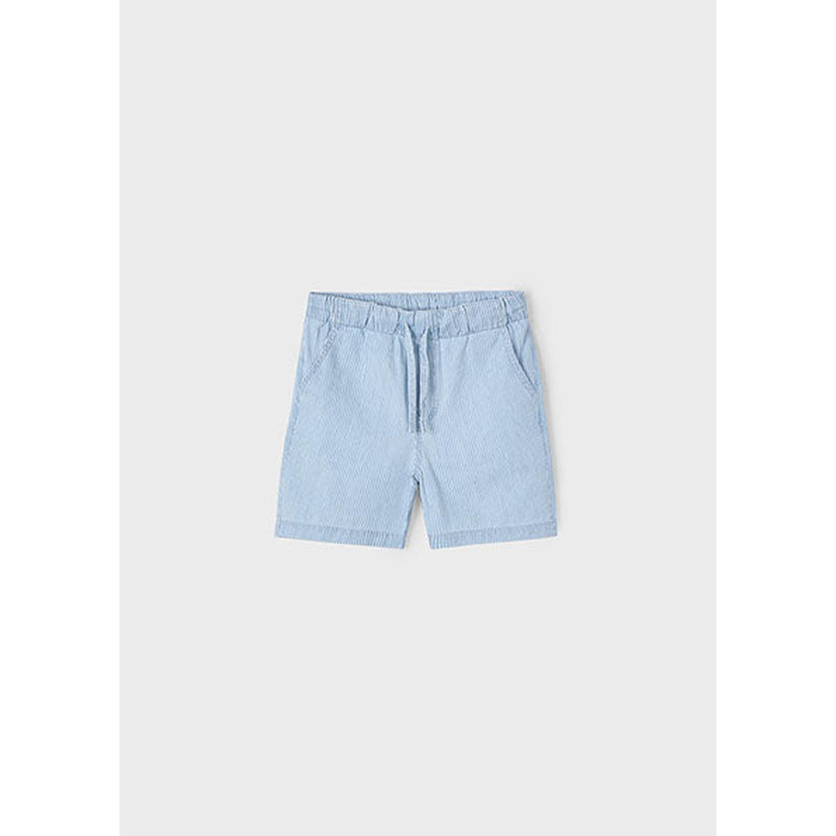 Mao Shirt Denim Bermuda Set