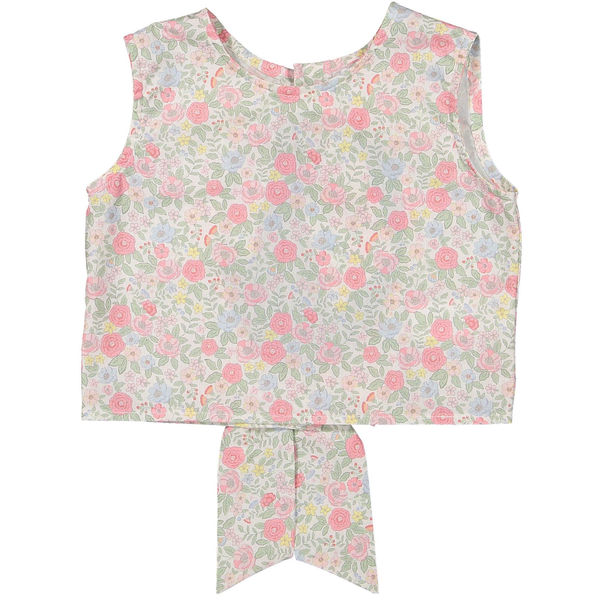 Maryland Pink Floral Bow Top