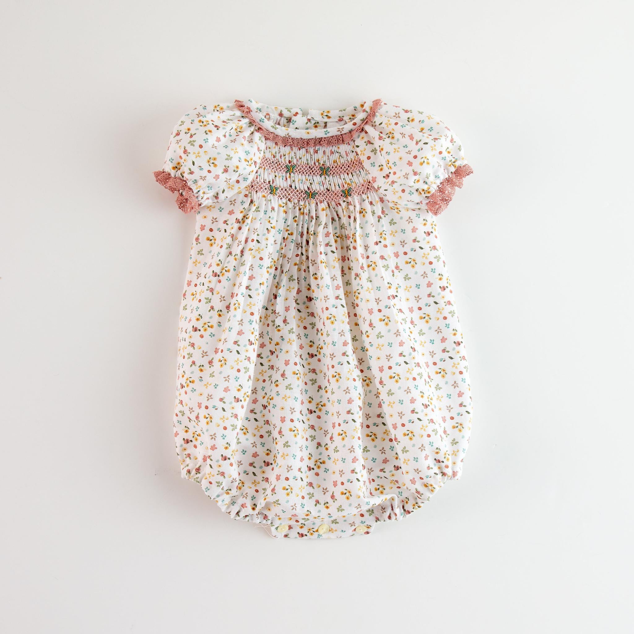Mon Cherie Smocked Romper