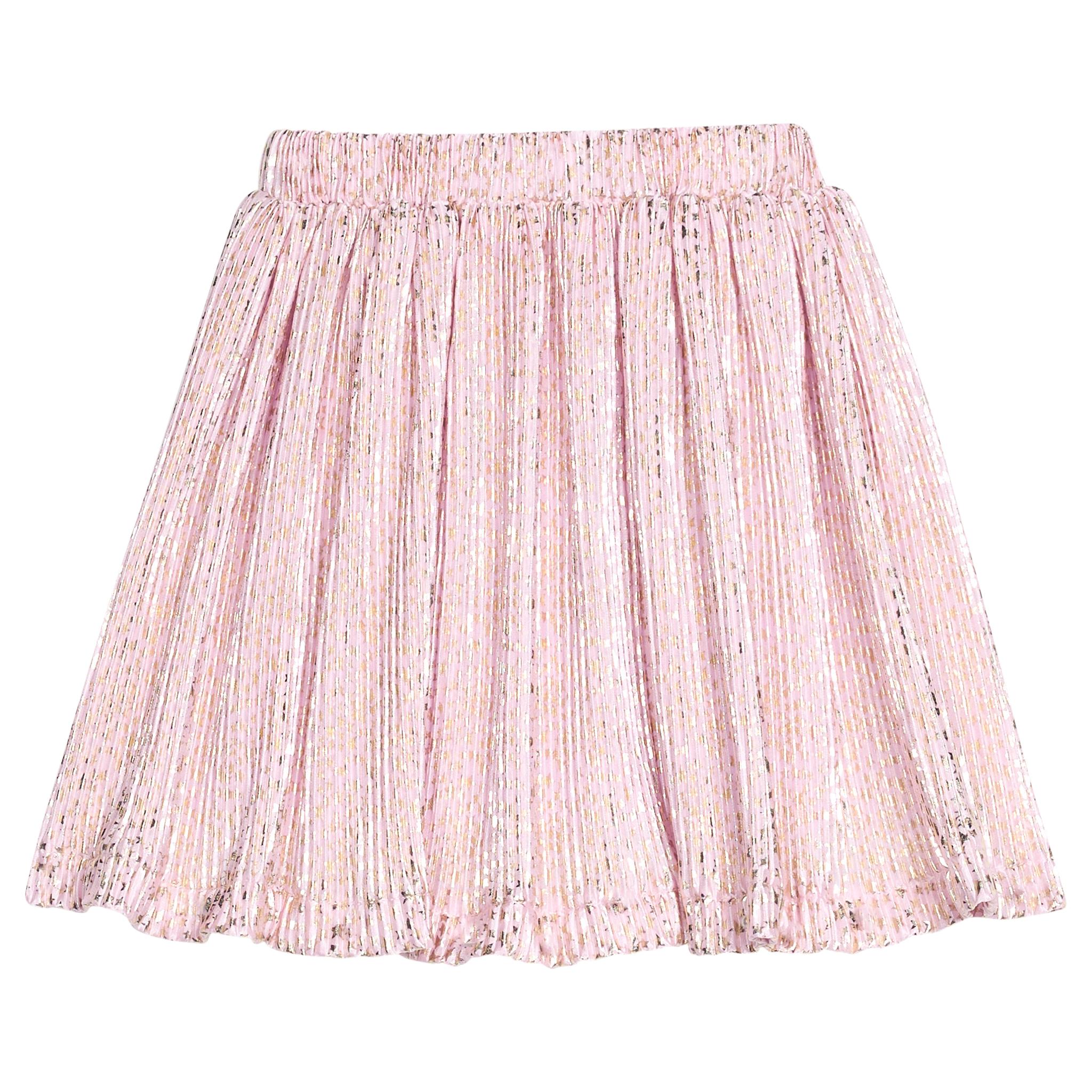Pink Crinkle Stars Skort Set