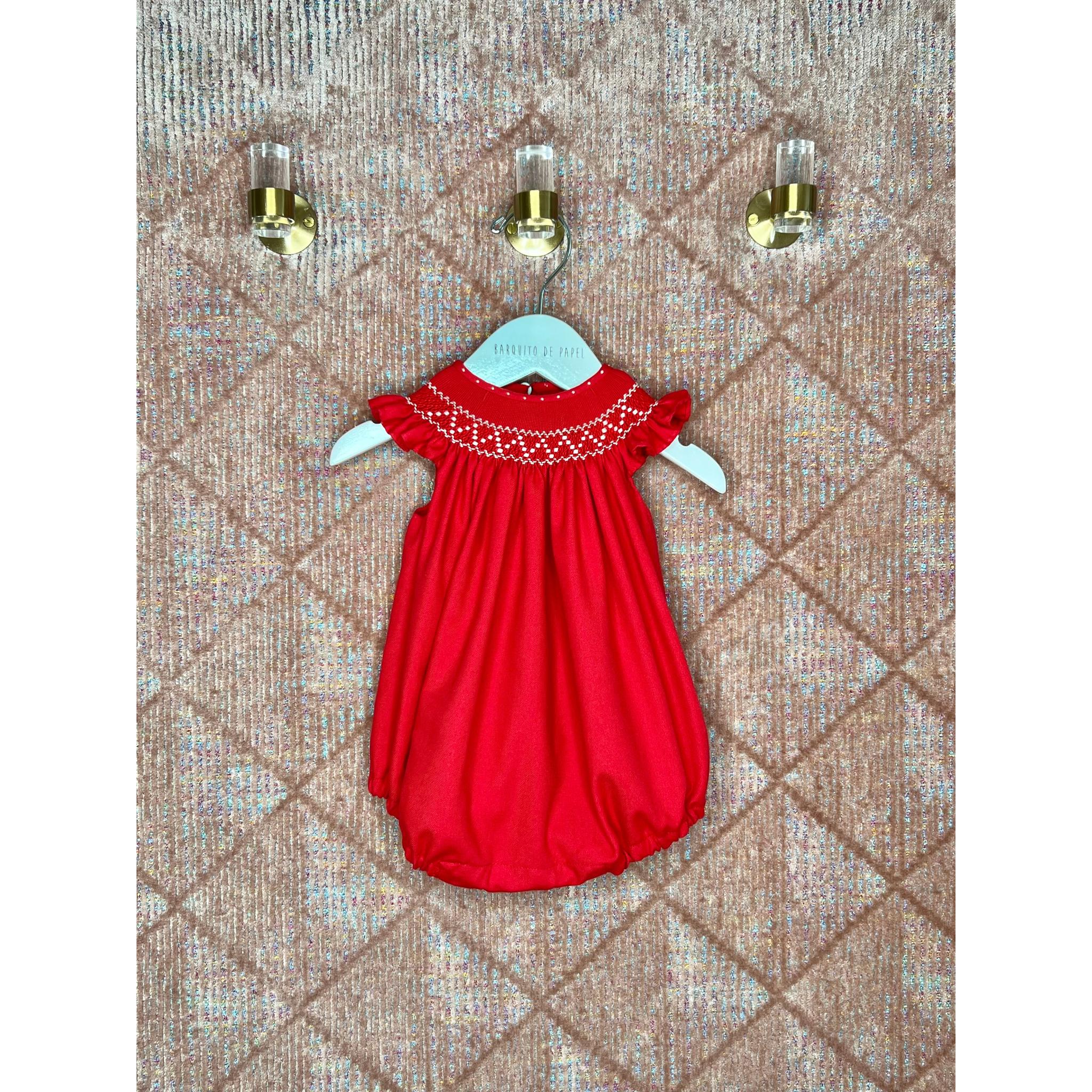 Rana Rojo Aletas Smock Beige