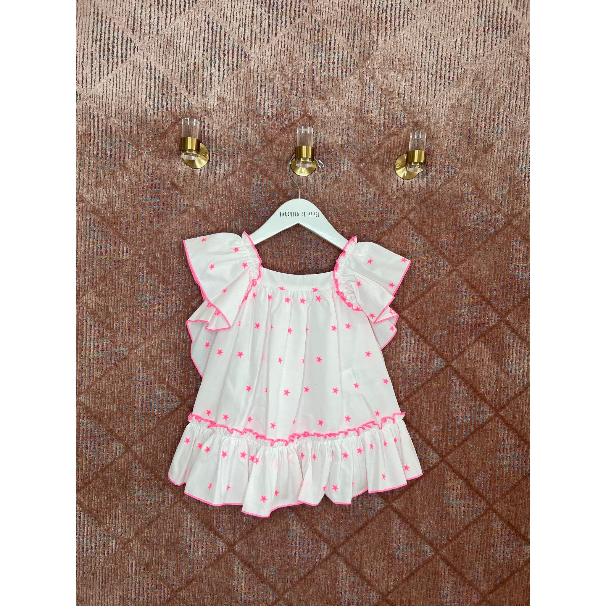 Neon Star Ruffle Dress