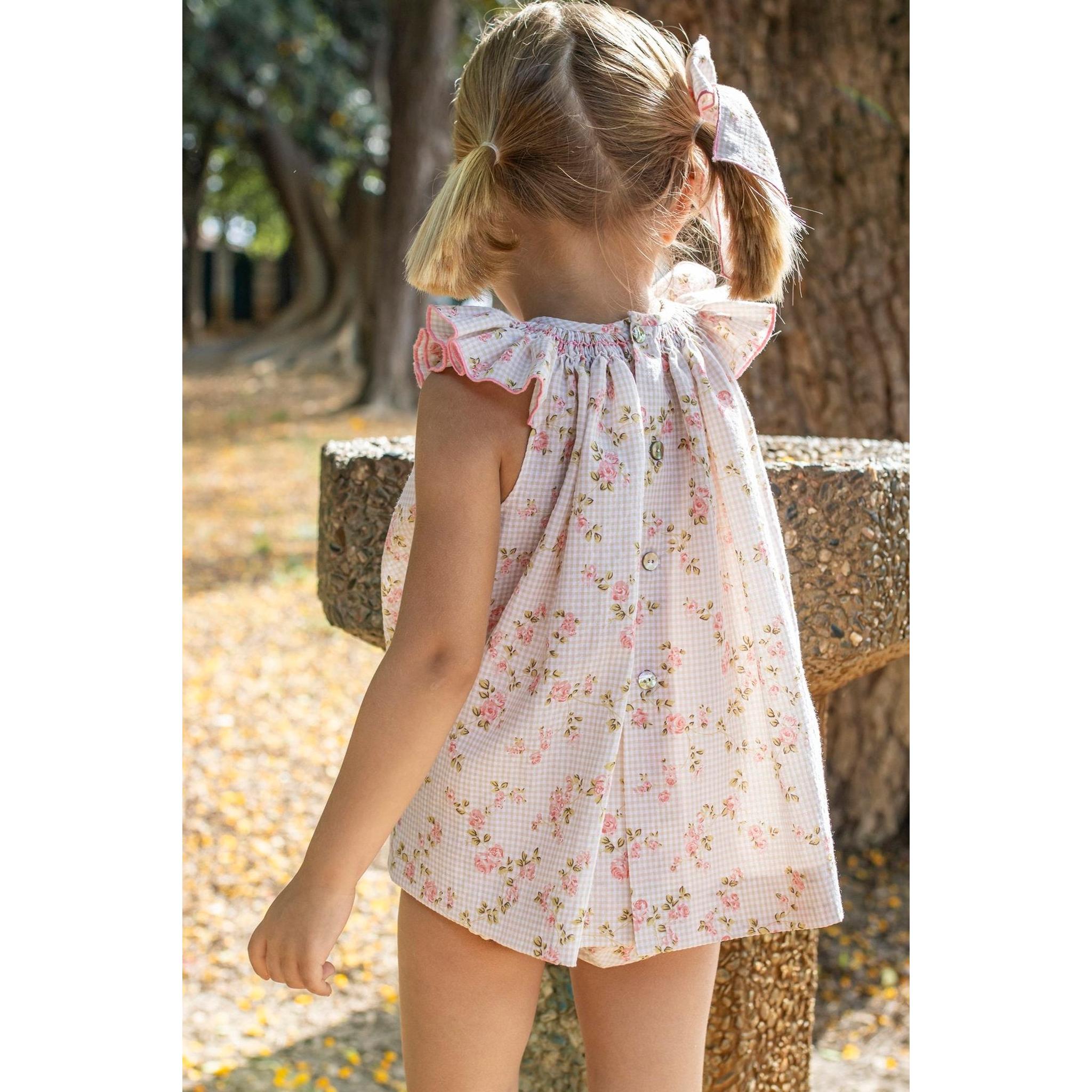 Rosas Beige Hand Smocked Jesusito