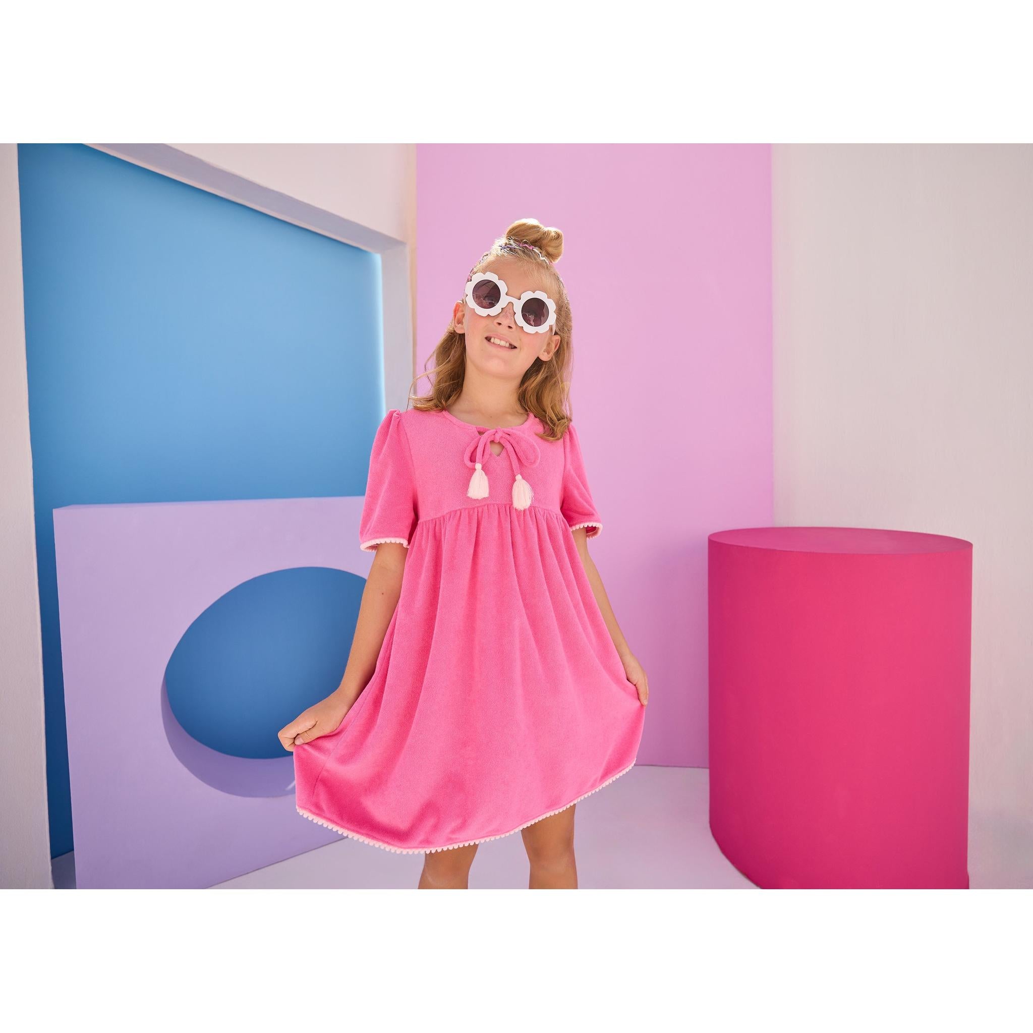 Riviera Dress - Pink Terry