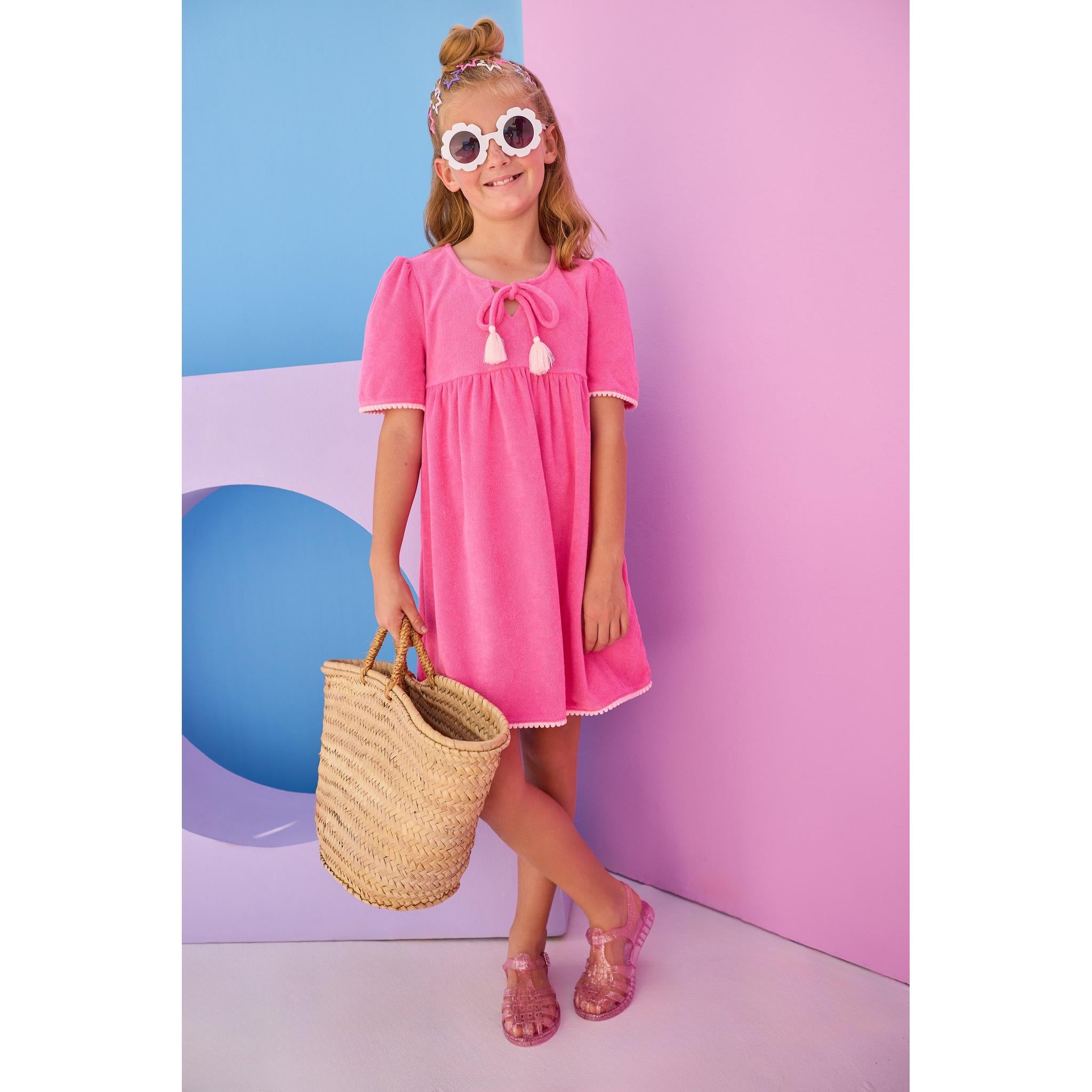 Riviera Dress - Pink Terry