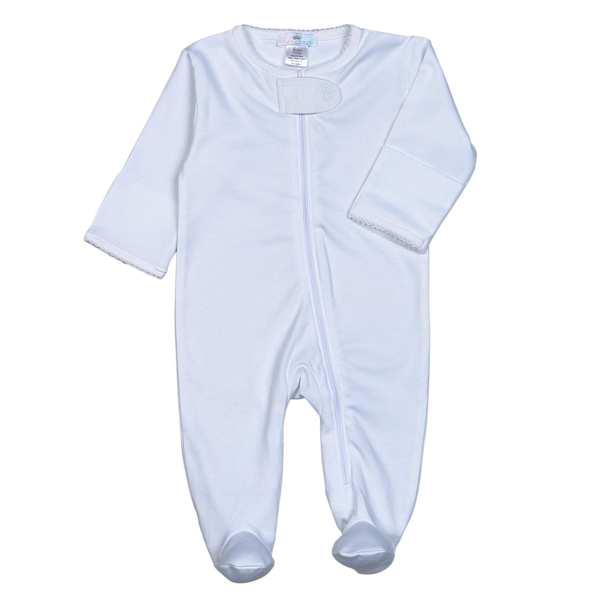 Zipper Picot Footie