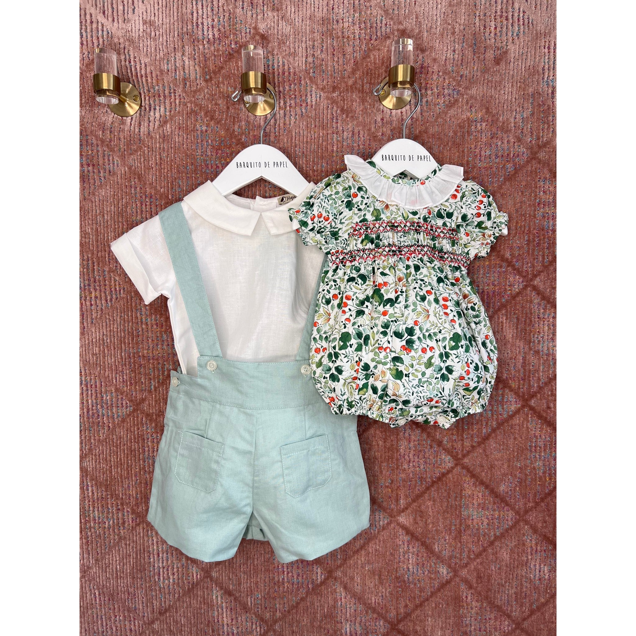 Bayas Linen Dungaree Set
