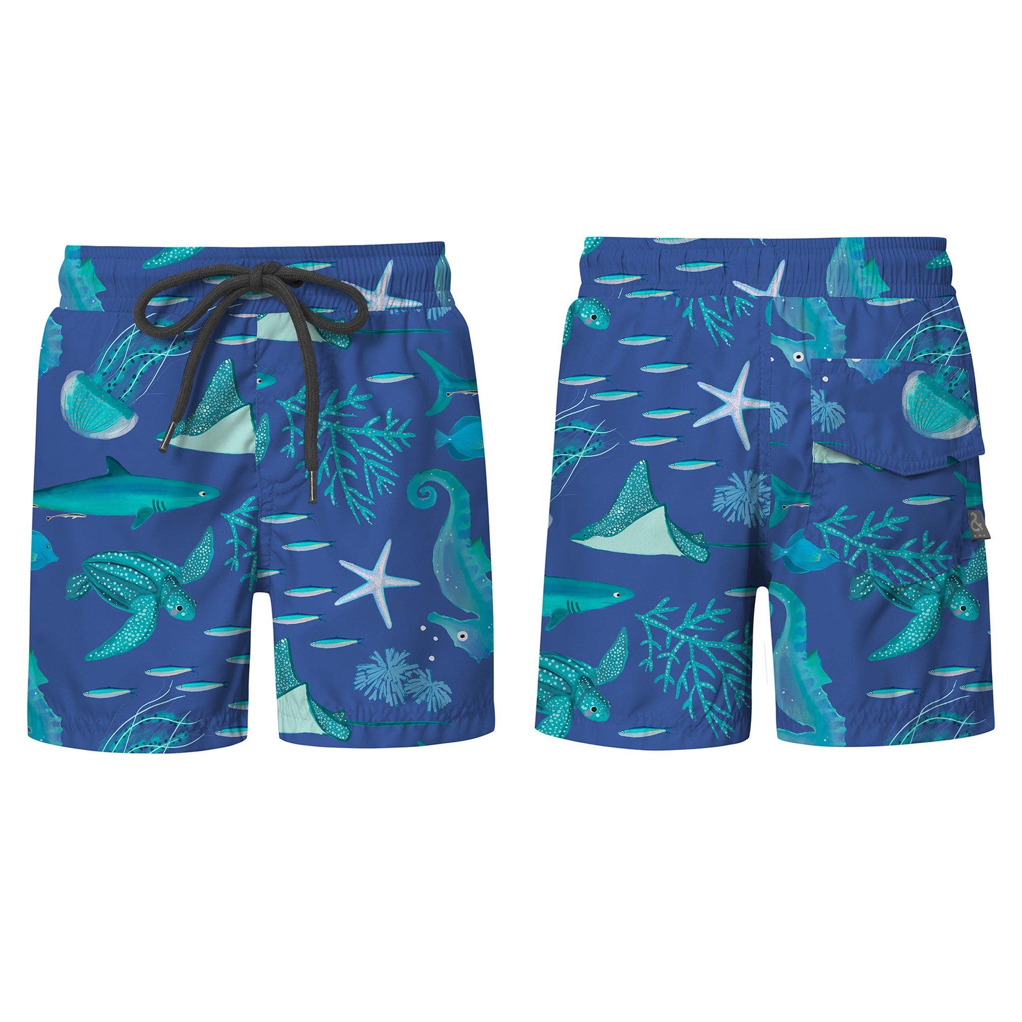 SWIMSHORTS-FISTA EN EL MAR AZUL MORADO