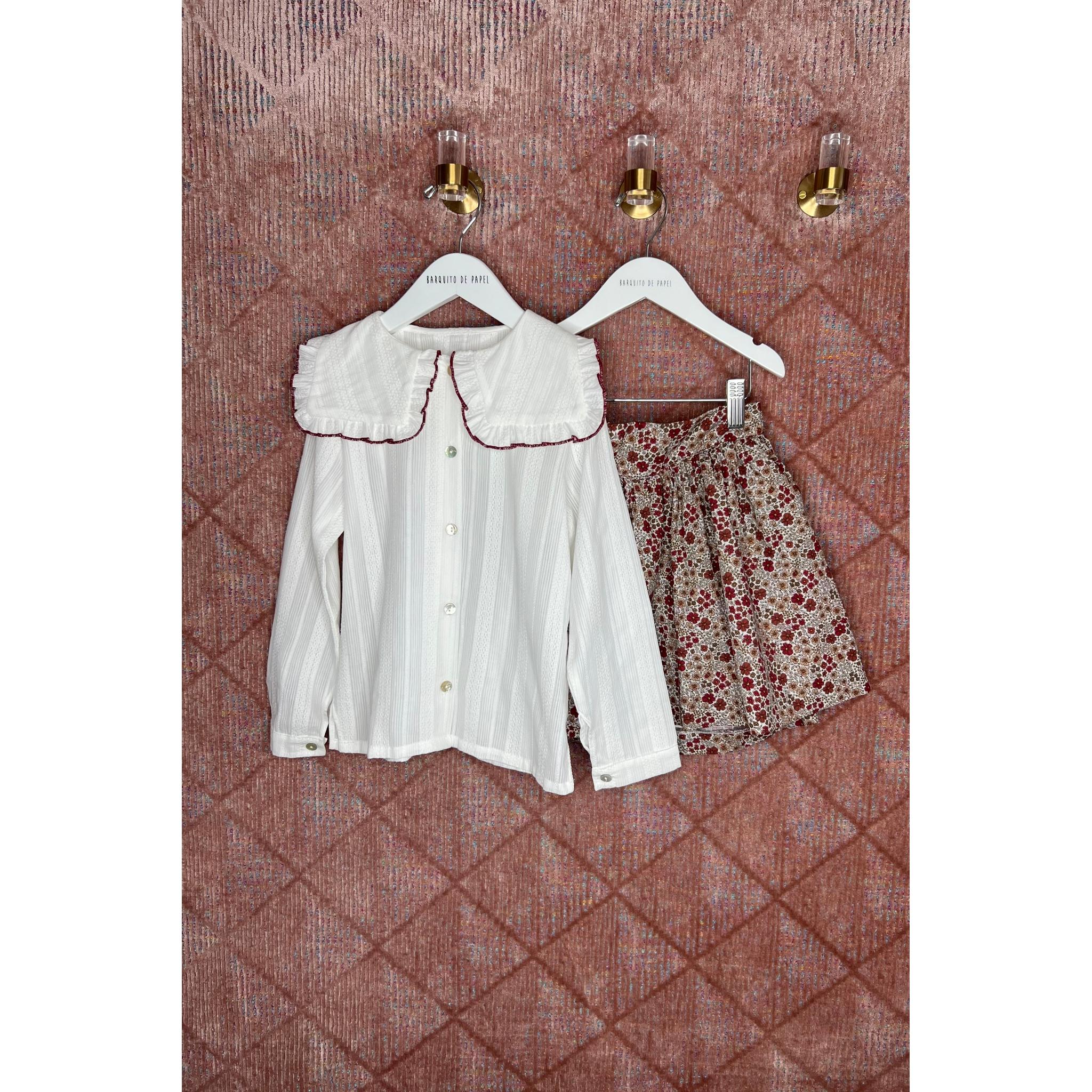 Burgundy Skirt Set