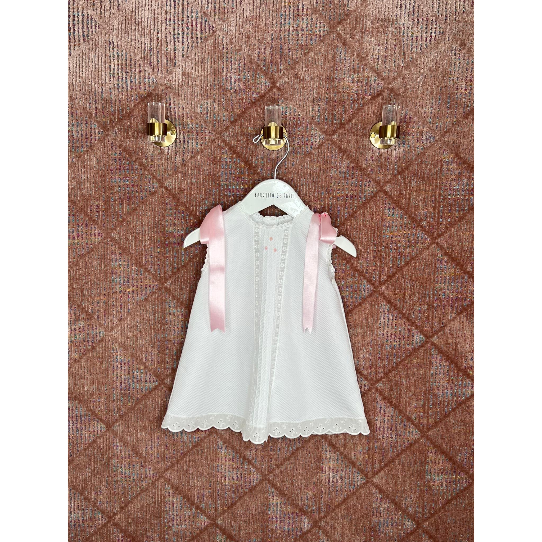 Faldon Pique Bodoquito Bordado - Lazo