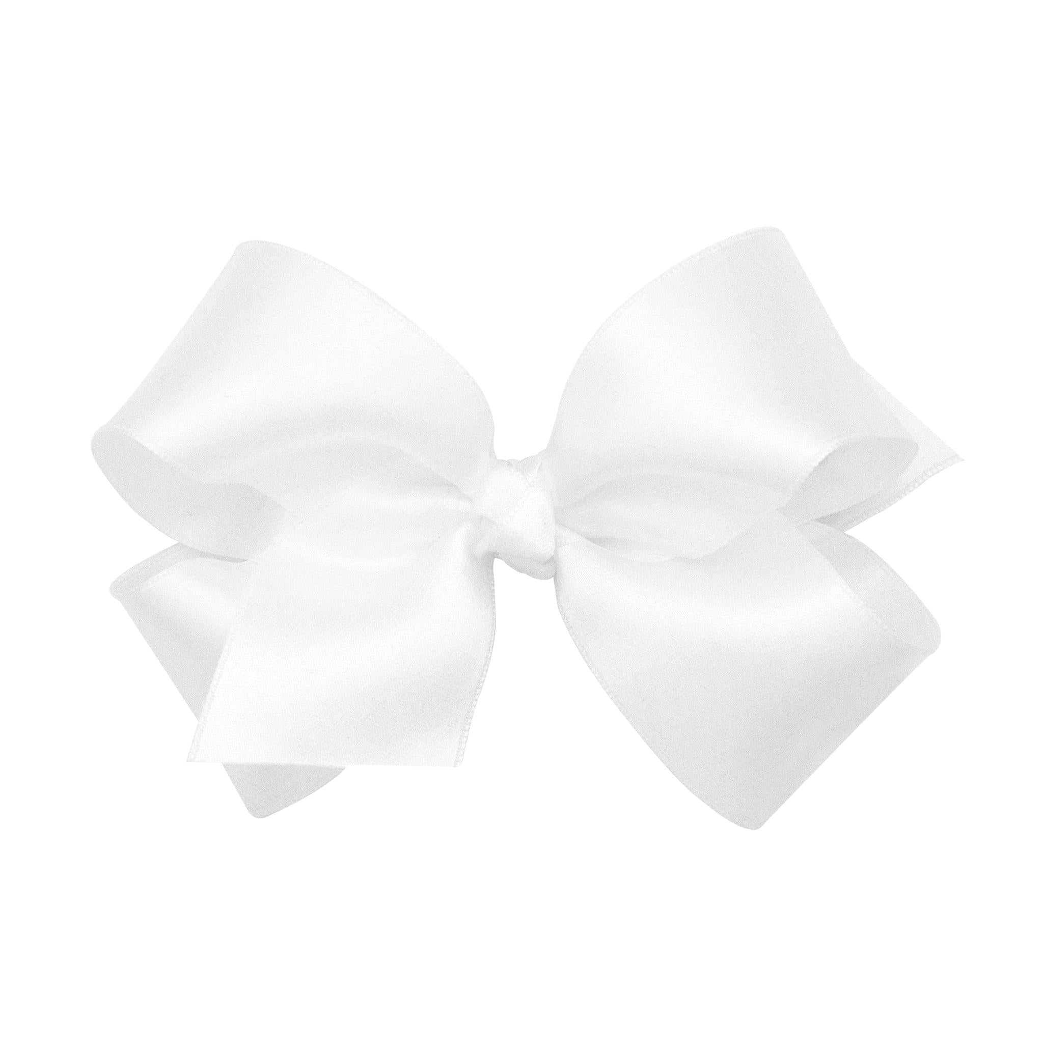 Medium French Satin Girls Hair Bow (Knot Wrap)
