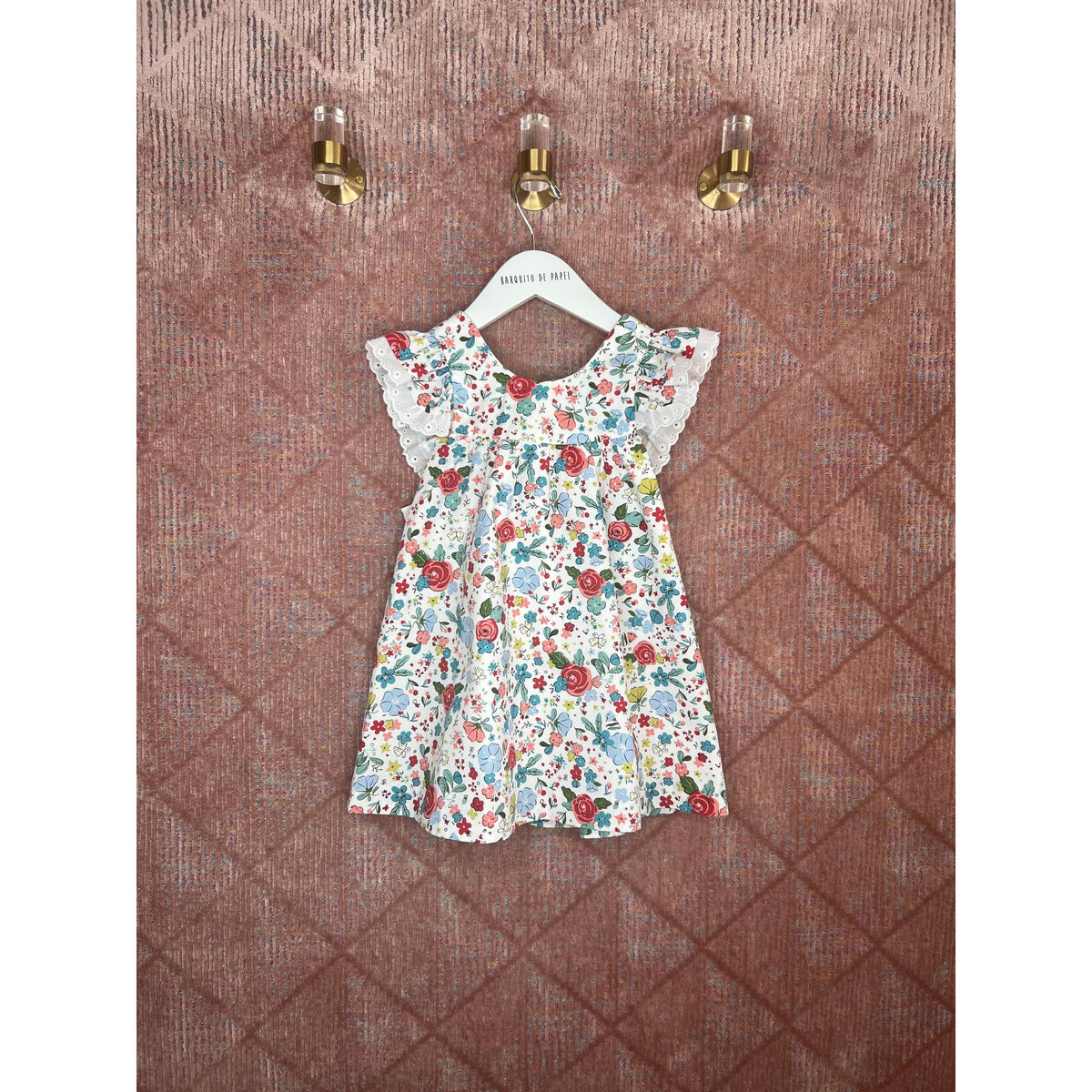 Punto Fresa Cruzado Dress