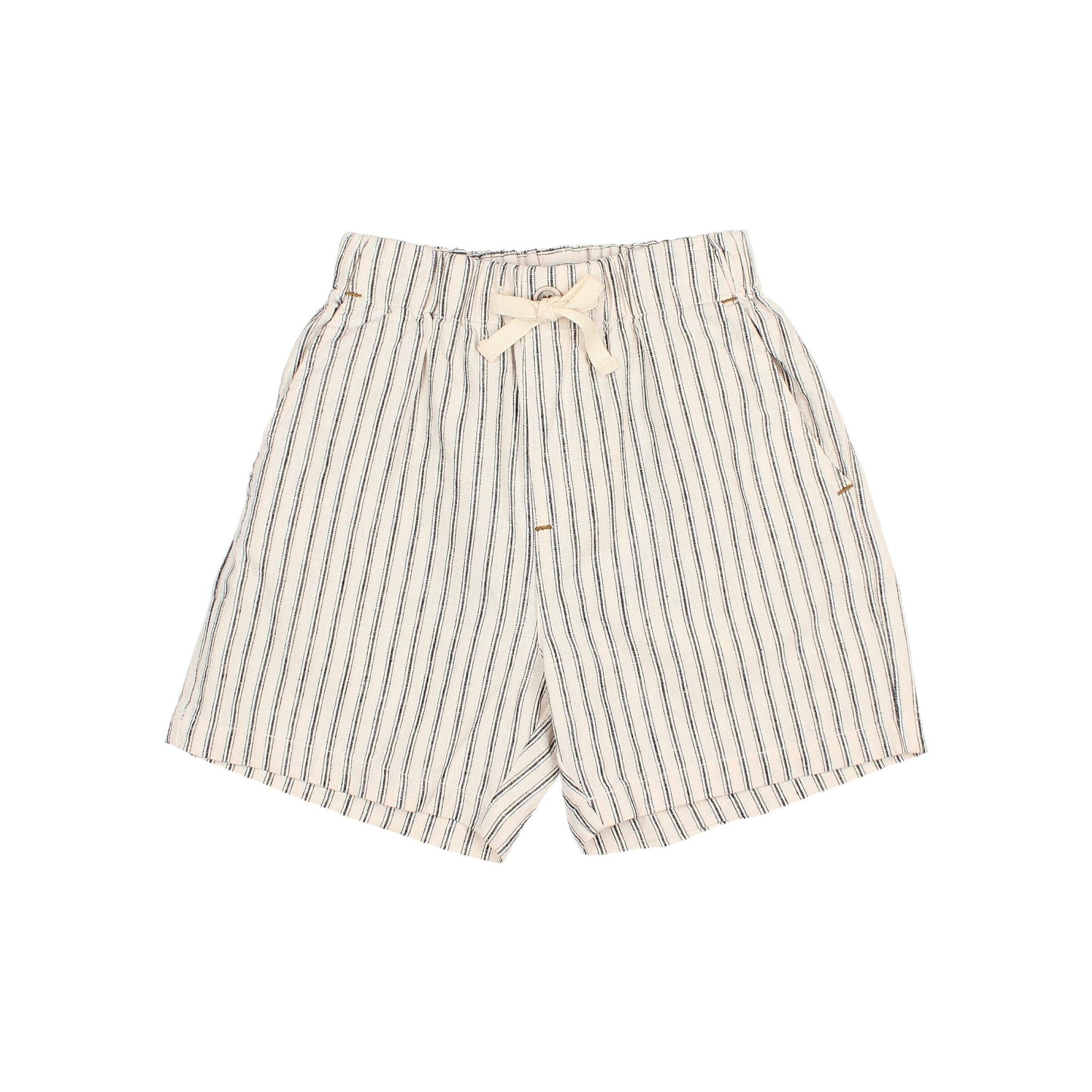 Linen Stripes Bermuda Set