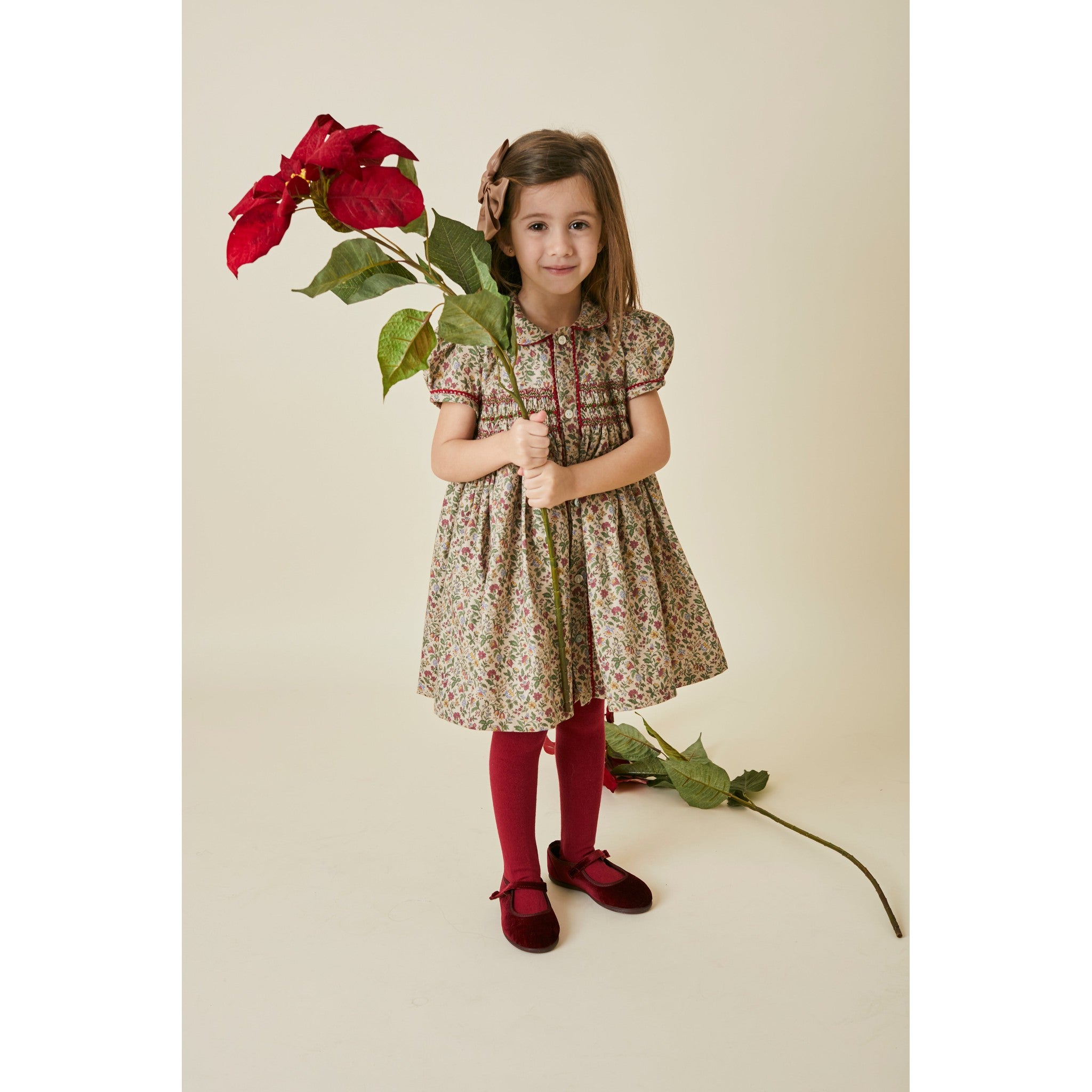 Vestido Smock Flor de Pascua
