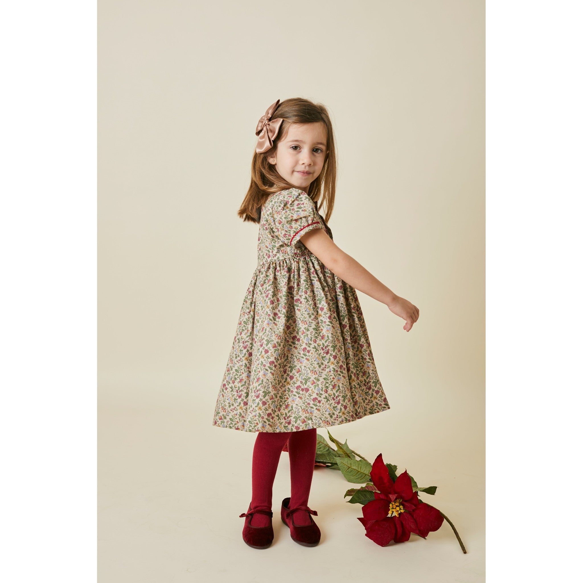 Vestido Smock Flor de Pascua