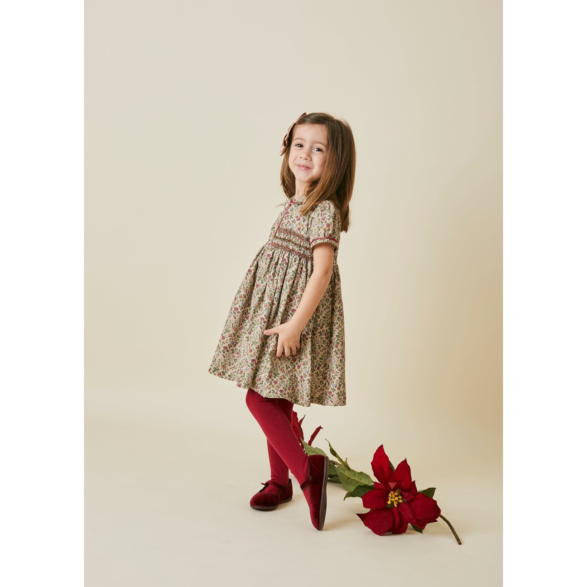 Vestido Smock Flor de Pascua