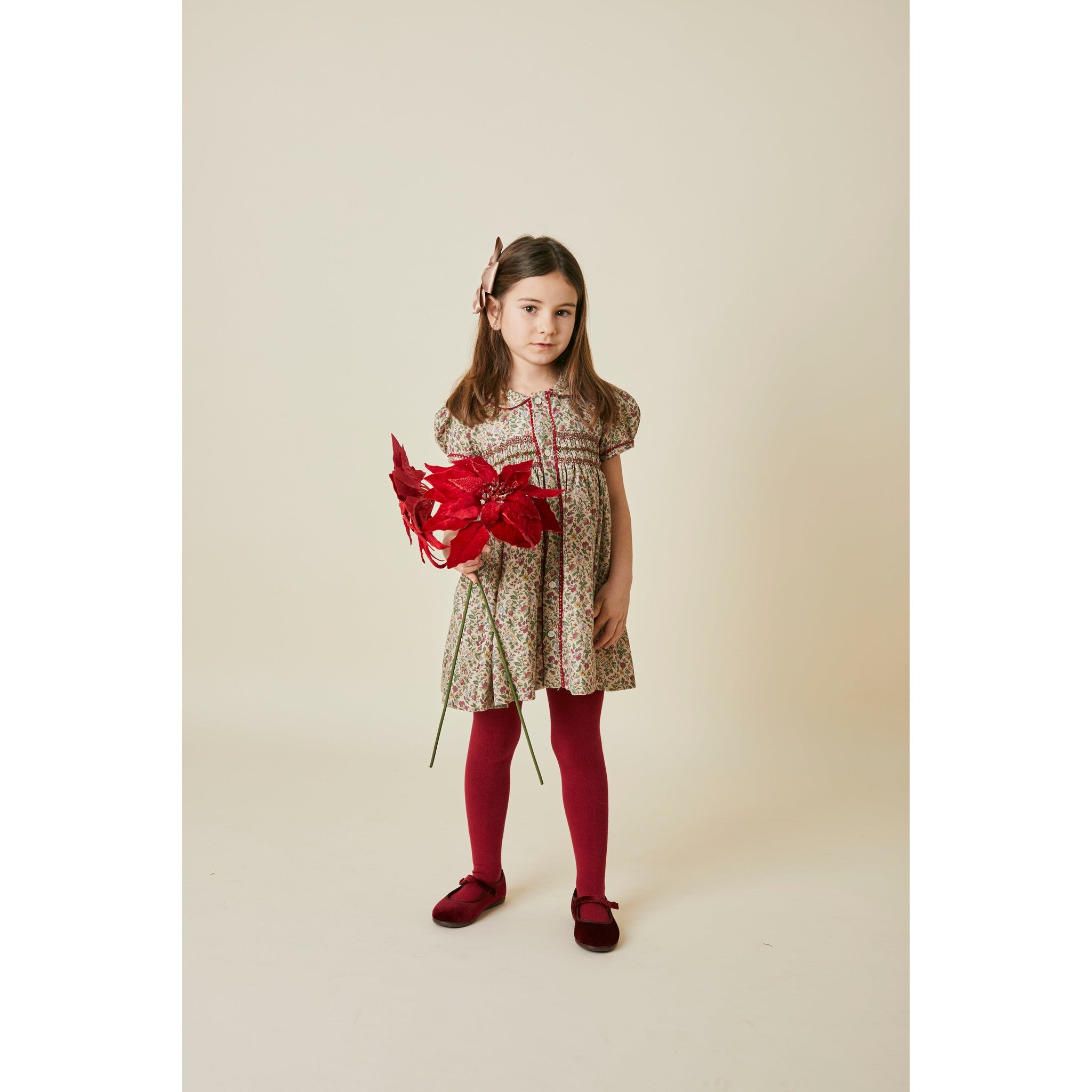Vestido Smock Flor de Pascua