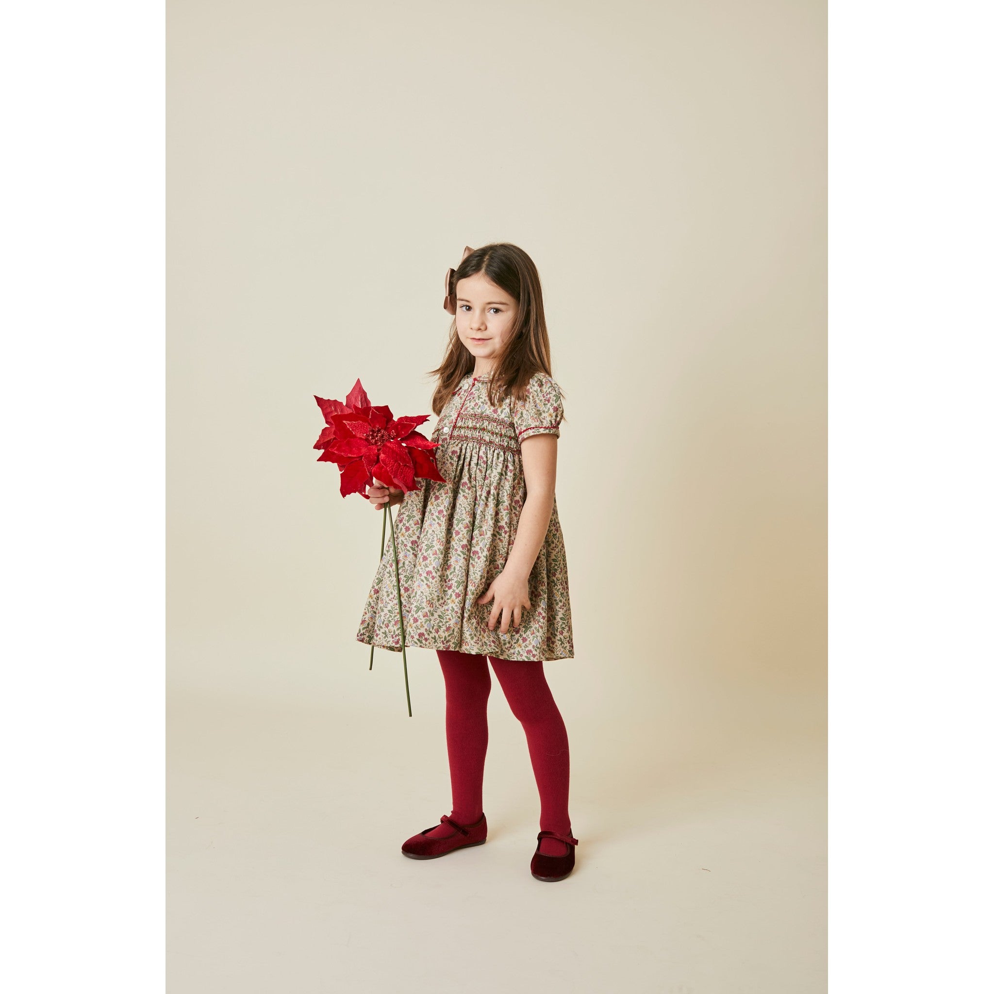 Vestido Smock Flor de Pascua