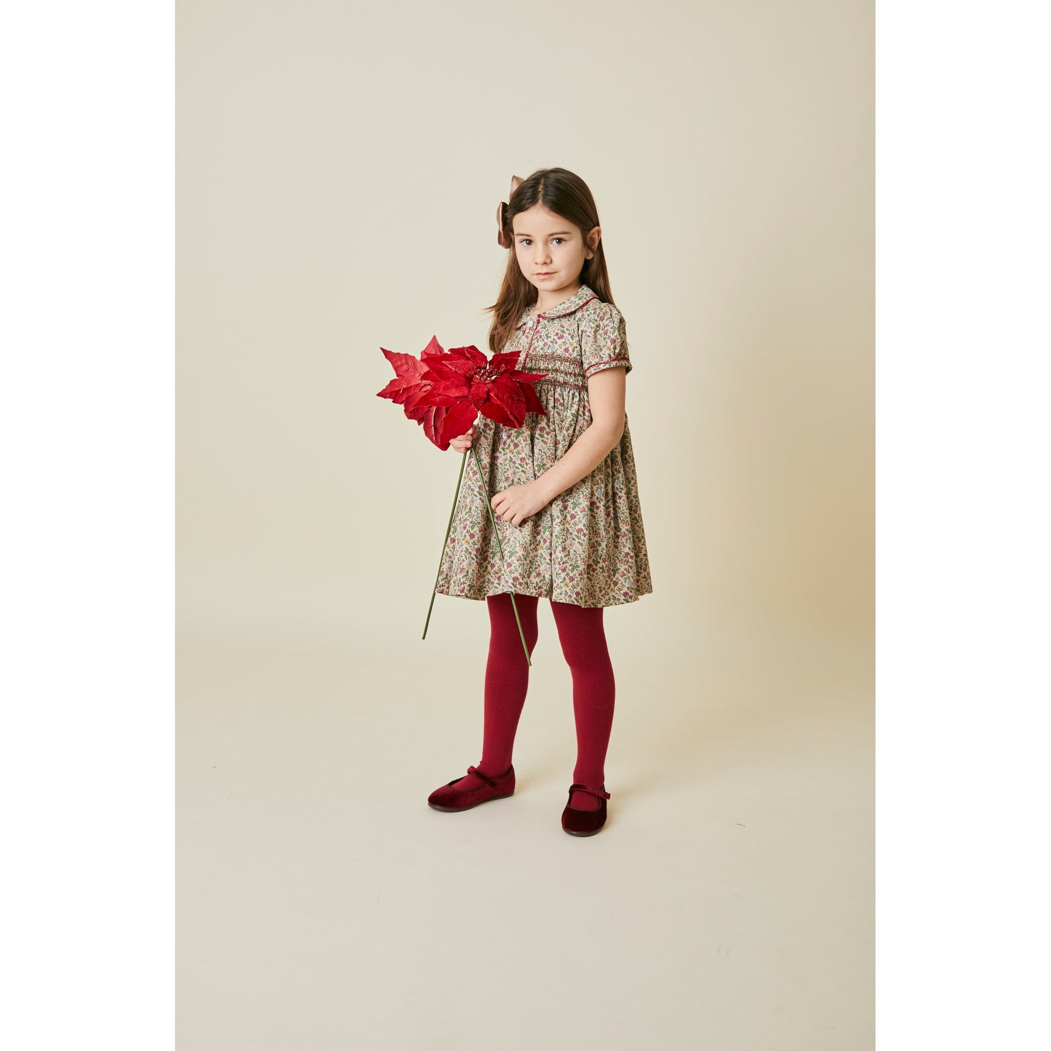 Vestido Smock Flor de Pascua
